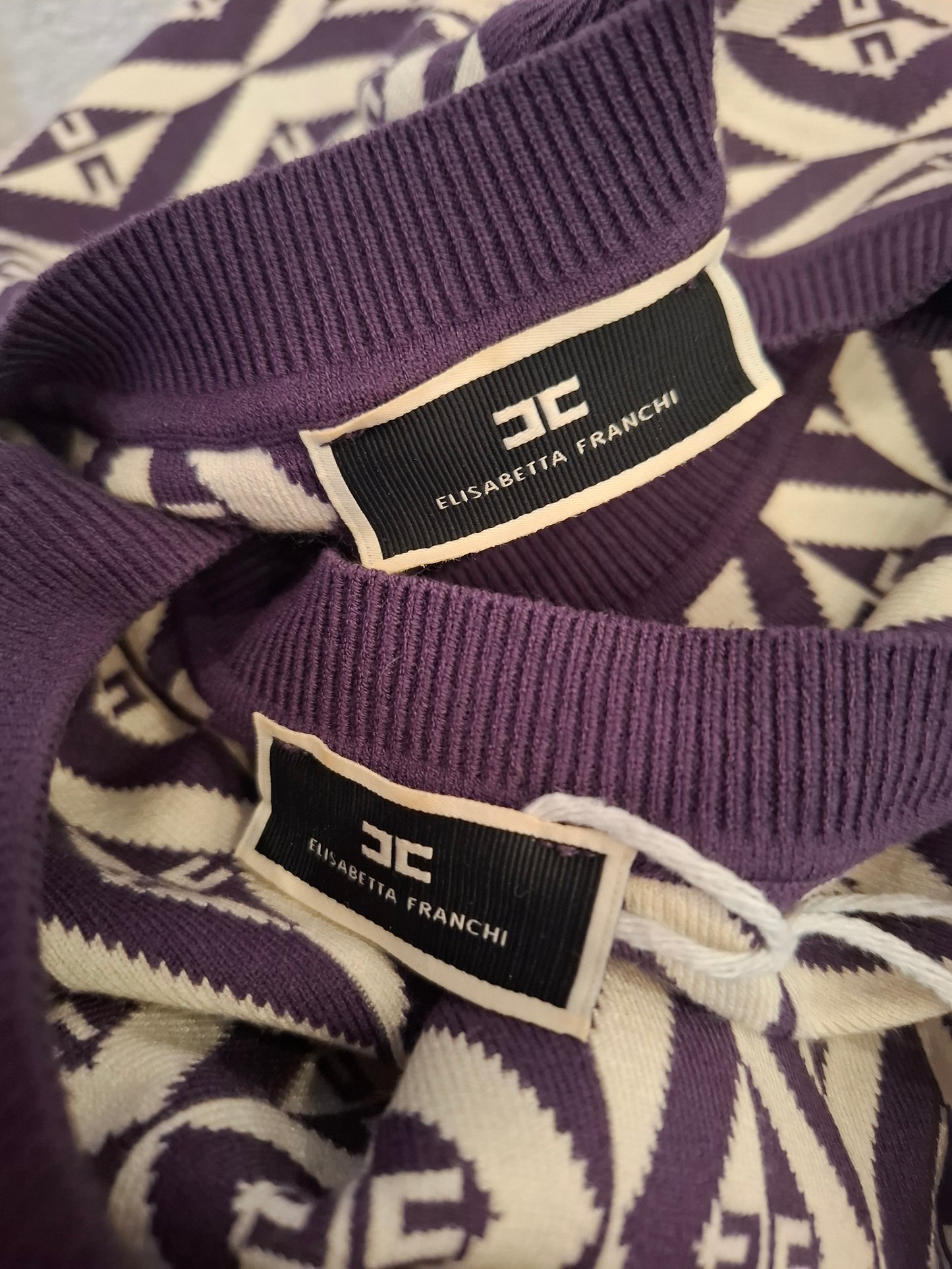 Completo Elisabetta Franchi viola tg 42