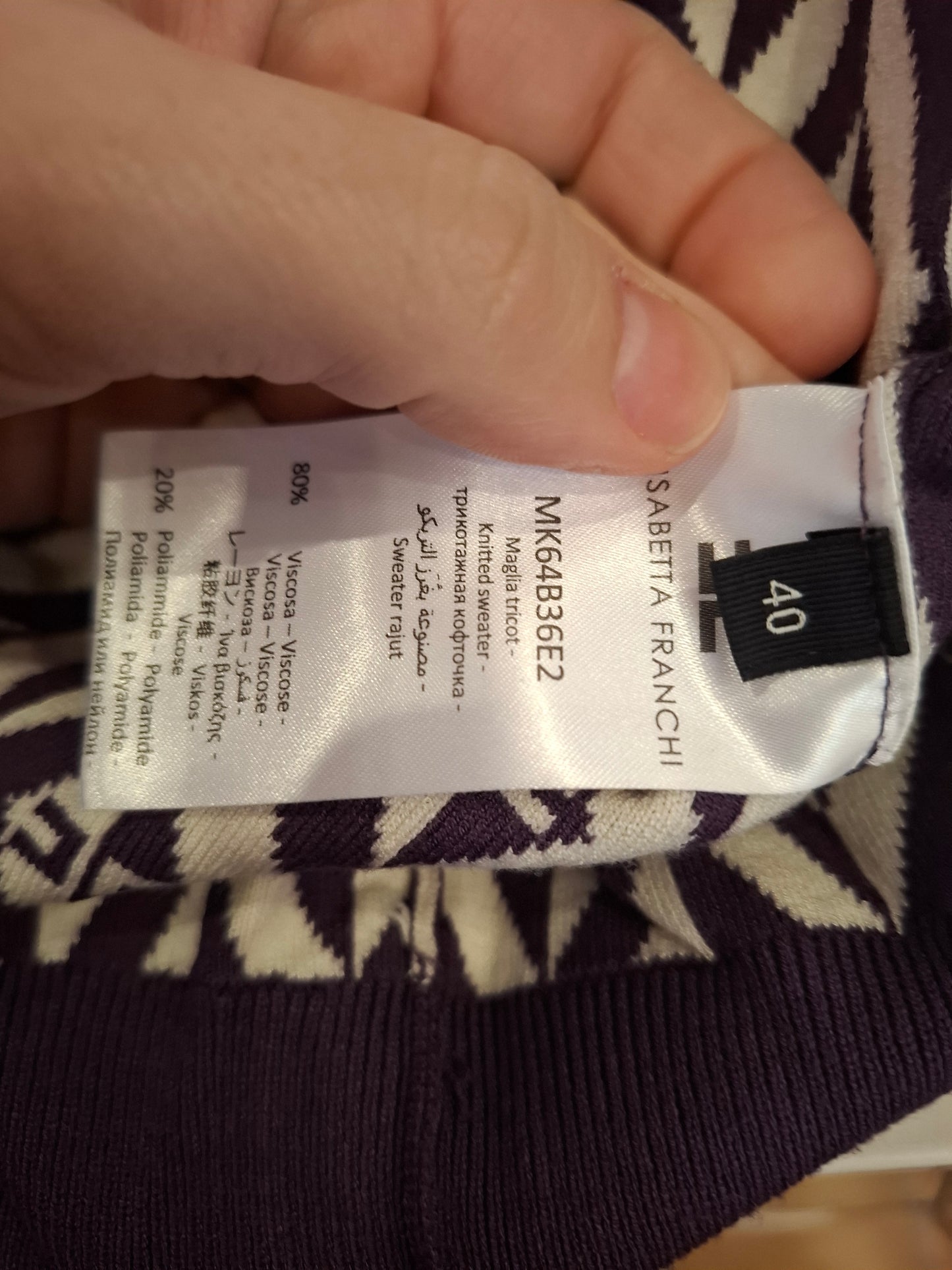 Completo Elisabetta Franchi viola tg 42