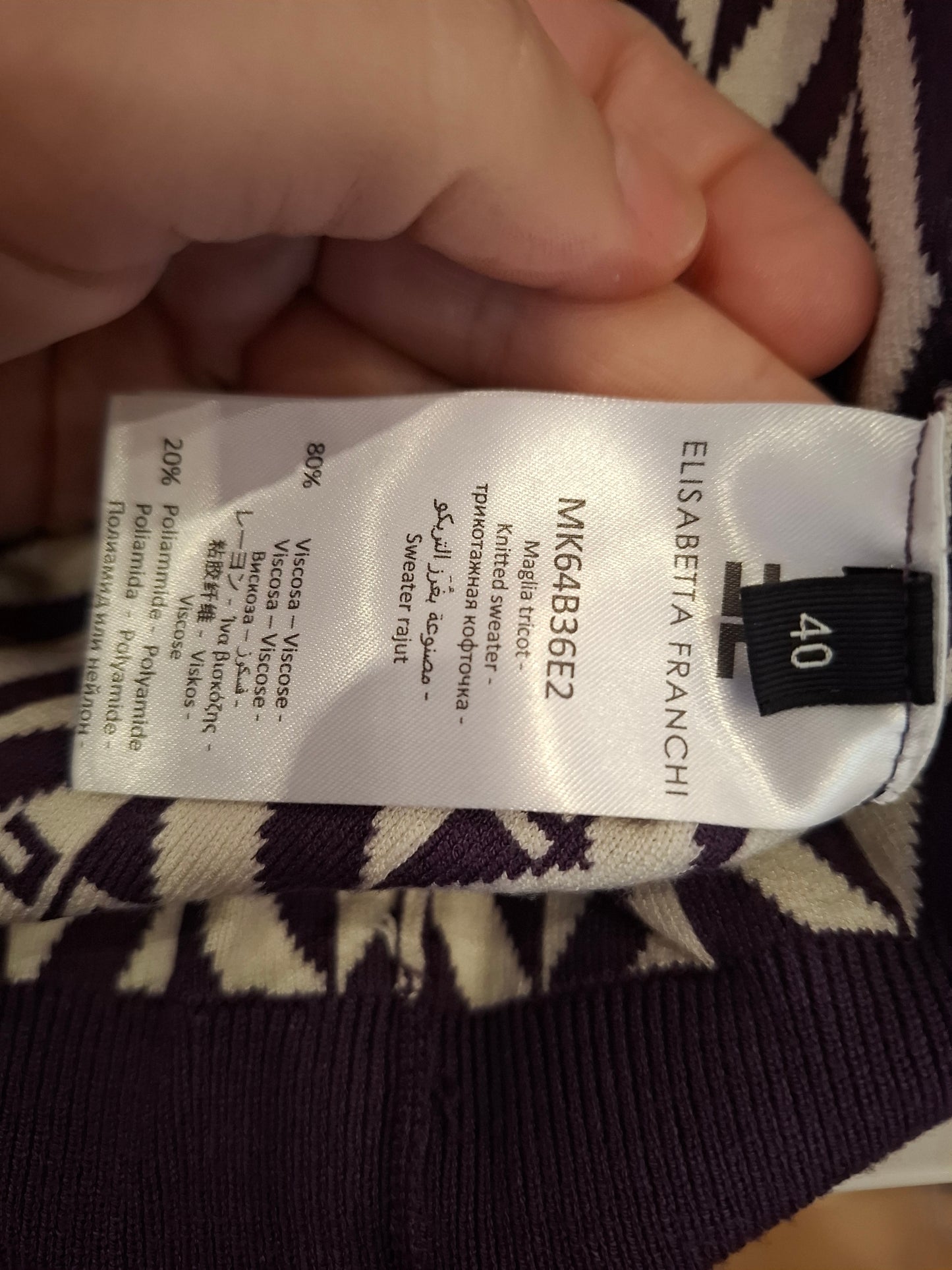 Completo Elisabetta Franchi viola tg 42