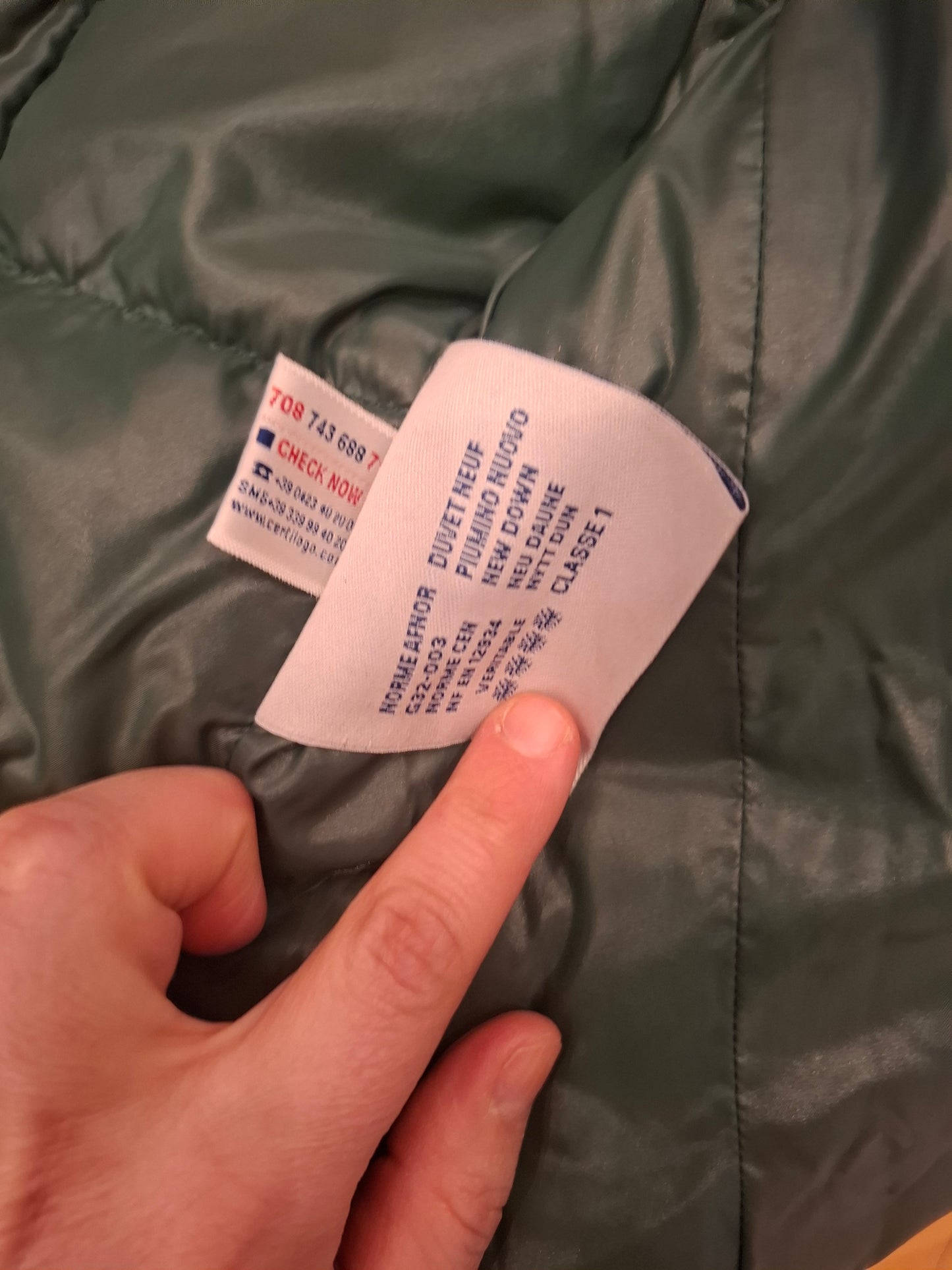 Moncler maschile tg 1 verdone