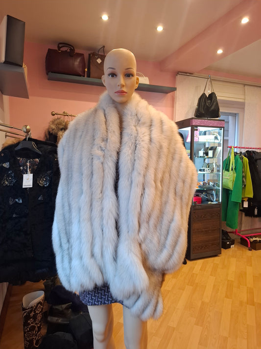 Stola volpe azzurra tg U