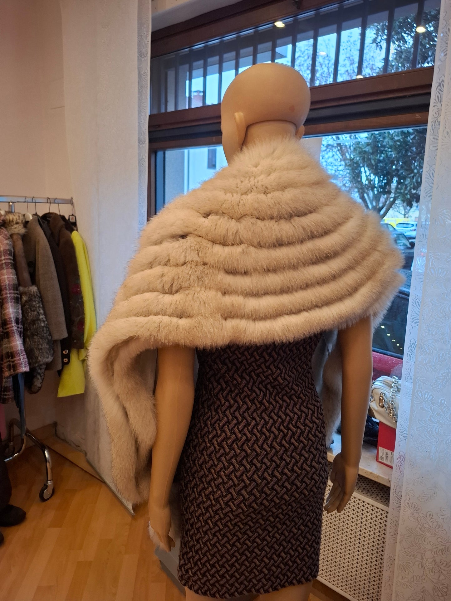 Stola volpe azzurra tg U