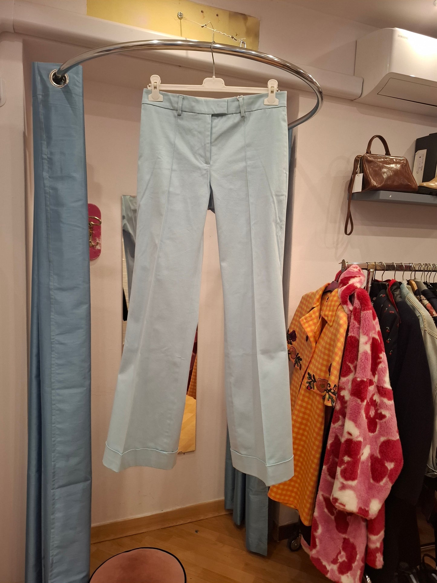 Pantalone Seventy tg 42 turchese