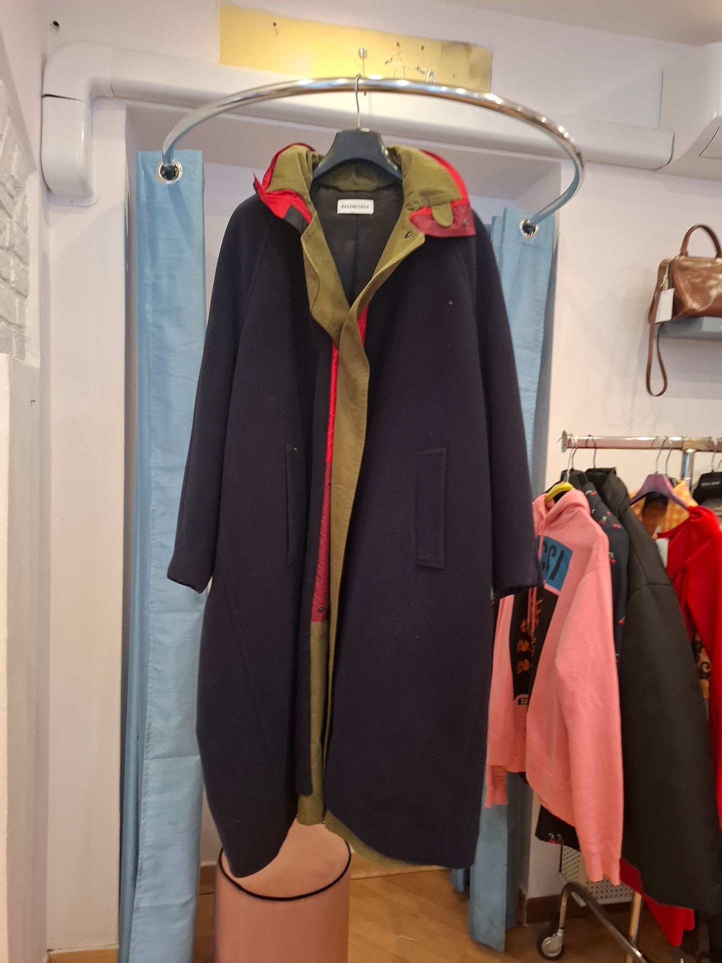 Cappotto blu Balenciaga tg 32 fr/ it 36 ma molto over