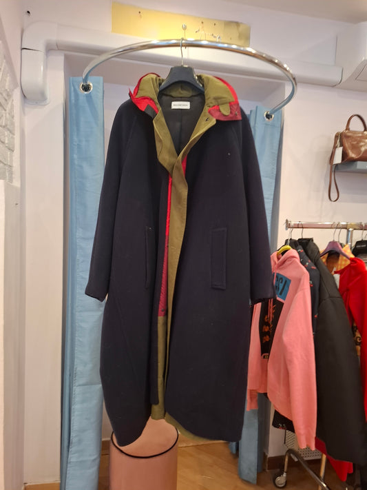 Cappotto blu Balenciaga tg 32 fr/ it 36 ma molto over