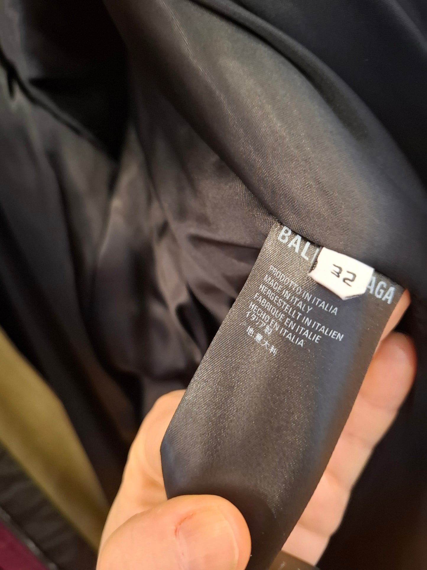 Cappotto blu Balenciaga tg 32 fr/ it 36 ma molto over