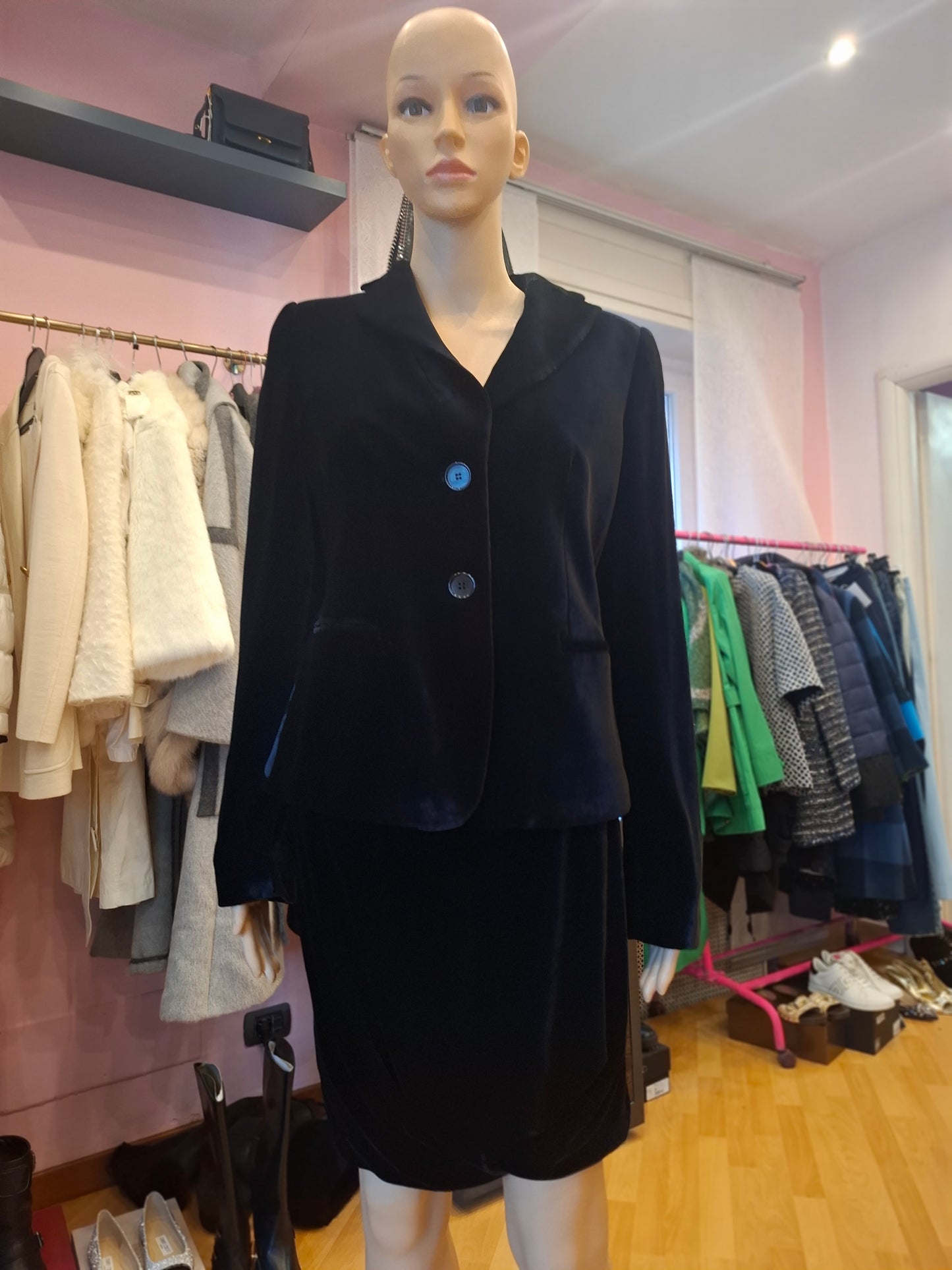 Completo velluto Emporio Armani tg 40/42