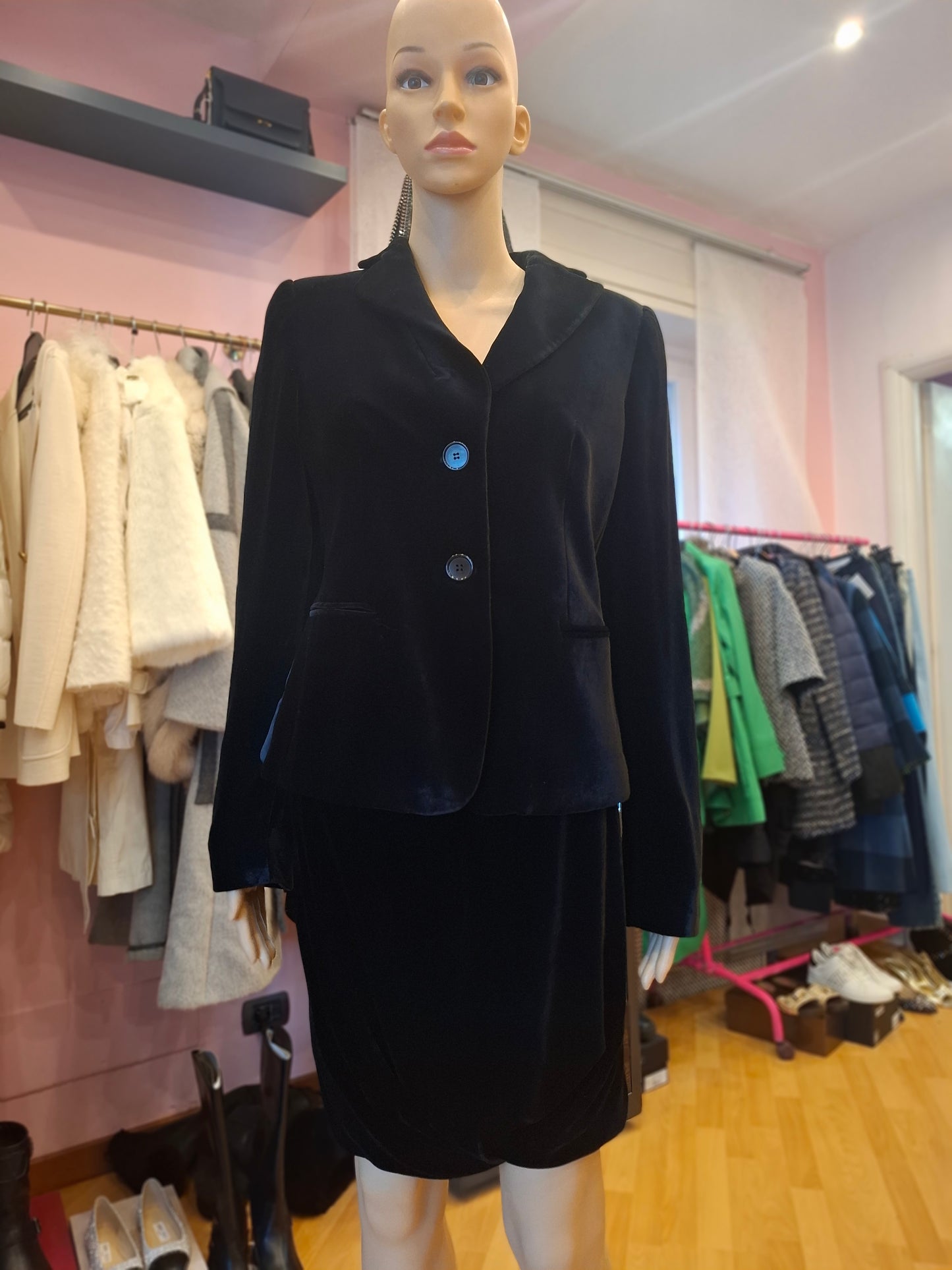 Completo velluto Emporio Armani tg 40/42