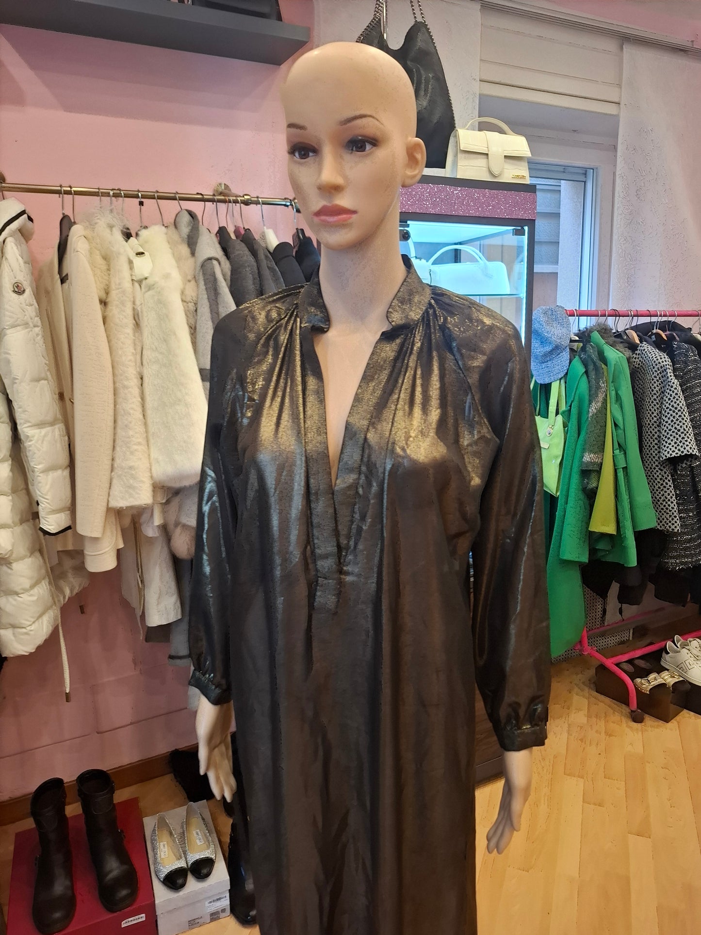 Abito Sara Spadone tg 42 pura seta