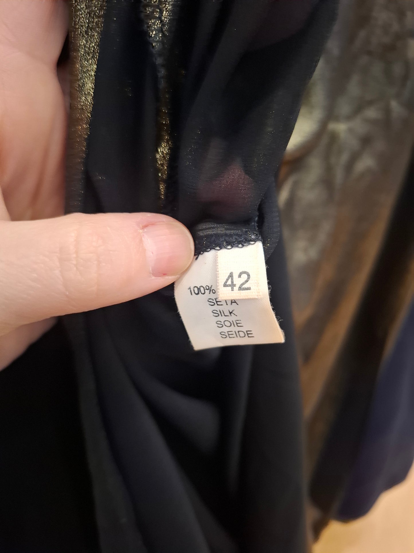 Abito Sara Spadone tg 42 pura seta
