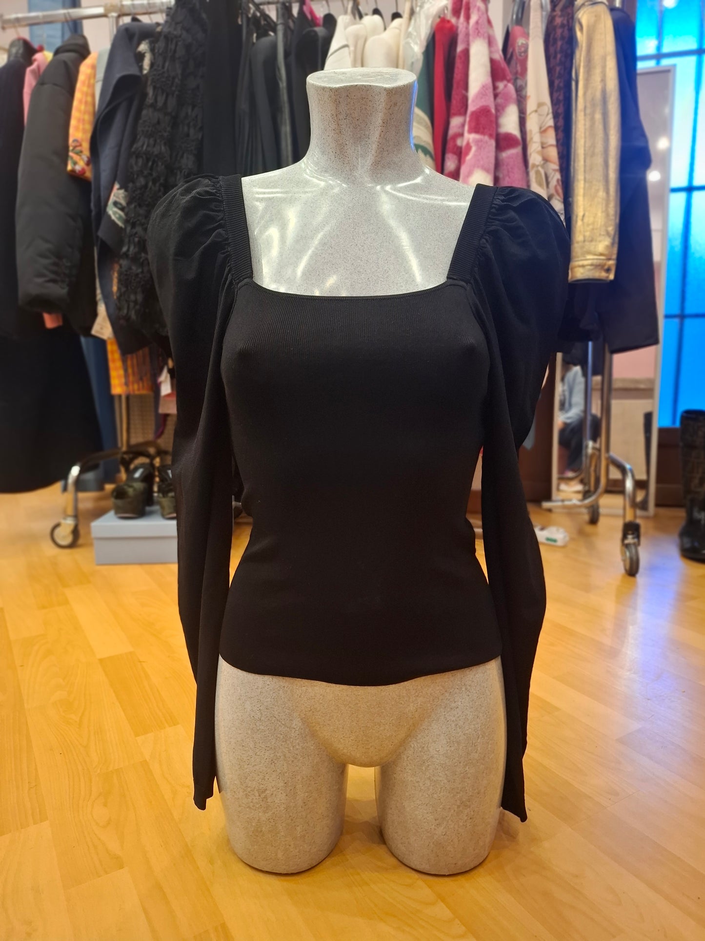 Top Twin Set tg S manica a sbuffo