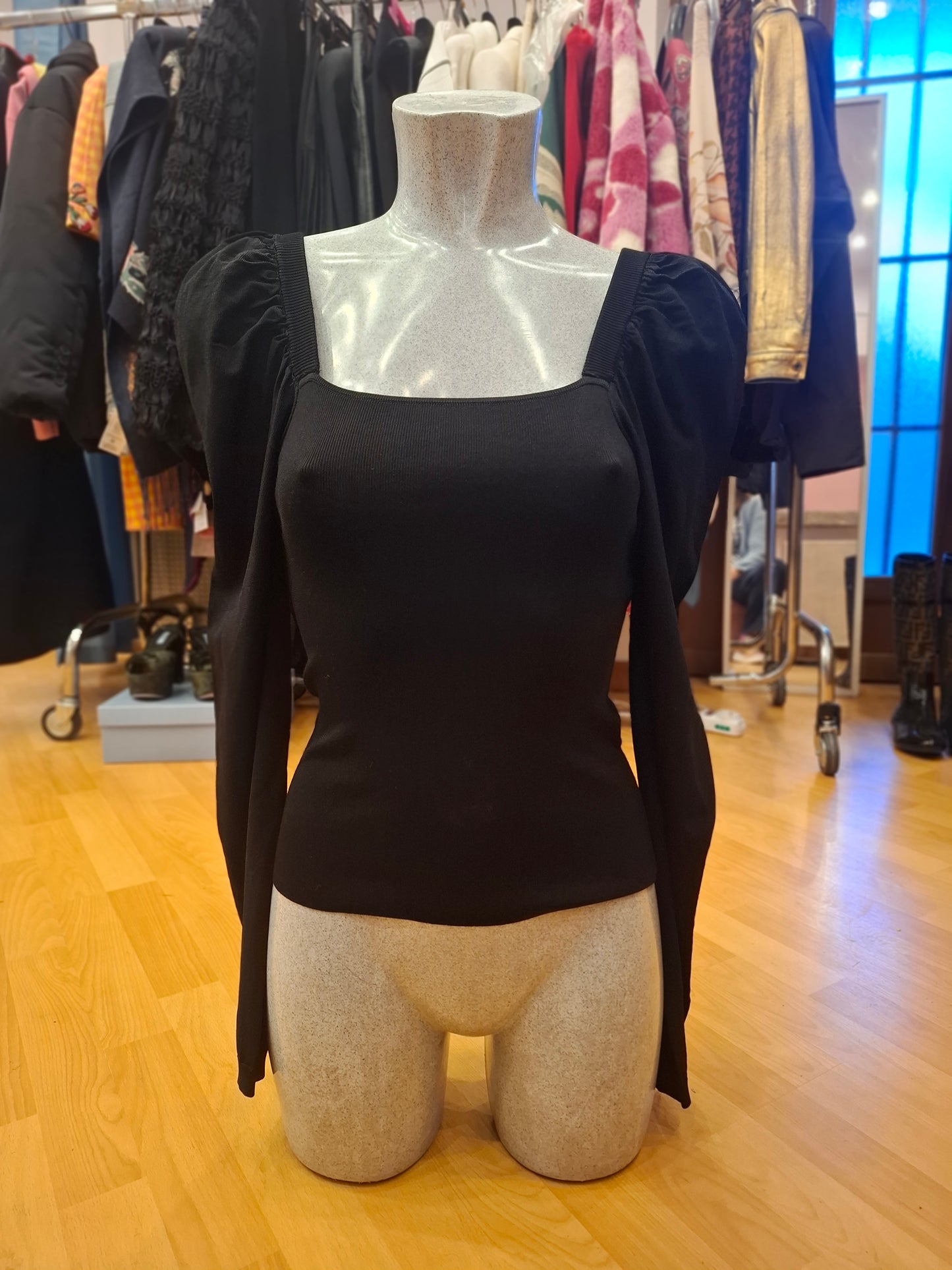 Top Twin Set tg S manica a sbuffo