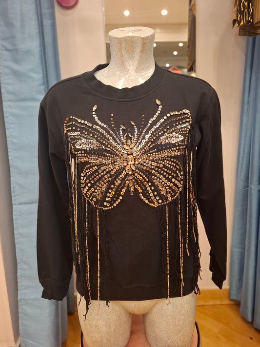 Felpa Twin Set strass tg XS