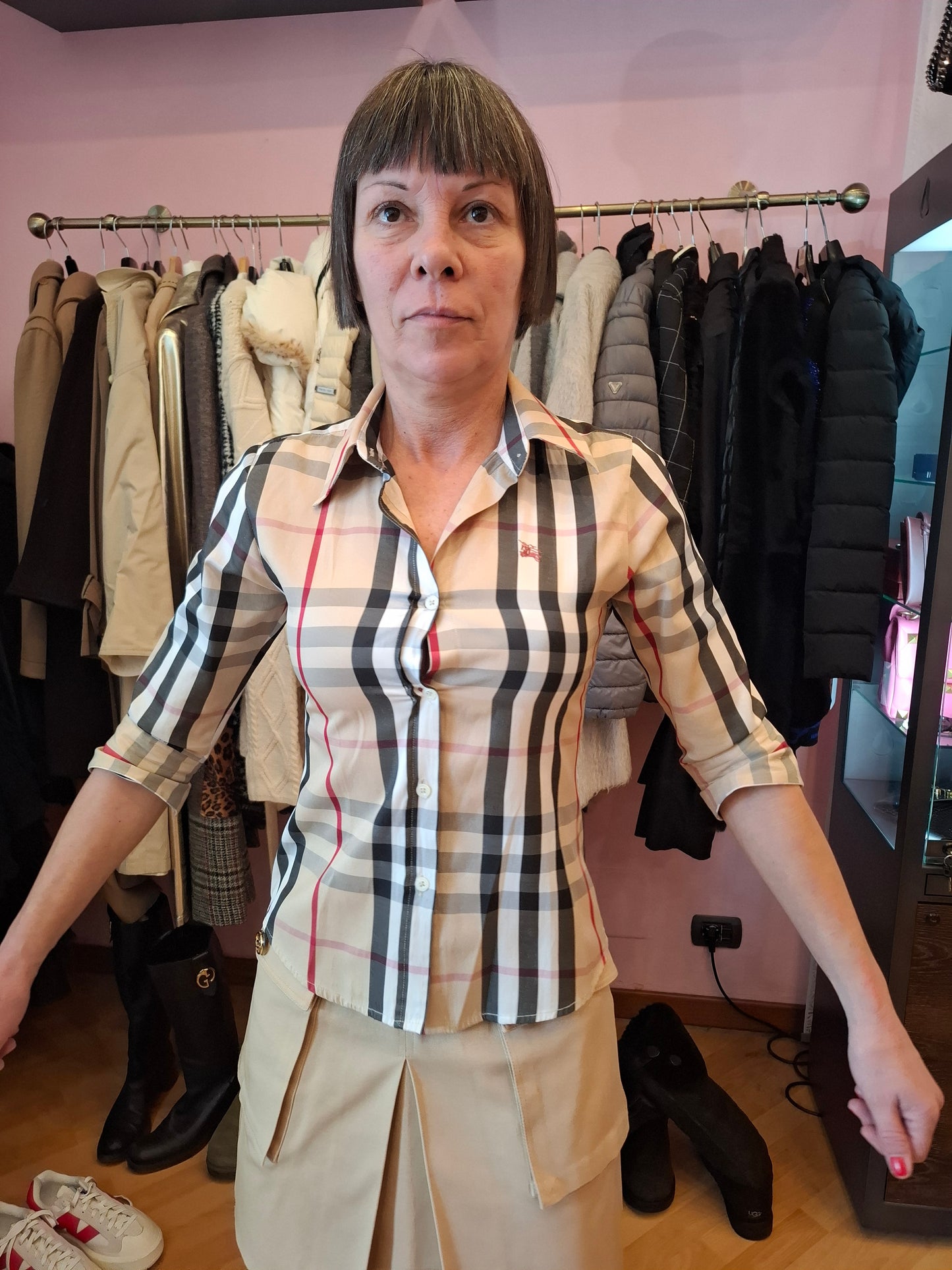 Camicia Burberry tg M ridotta