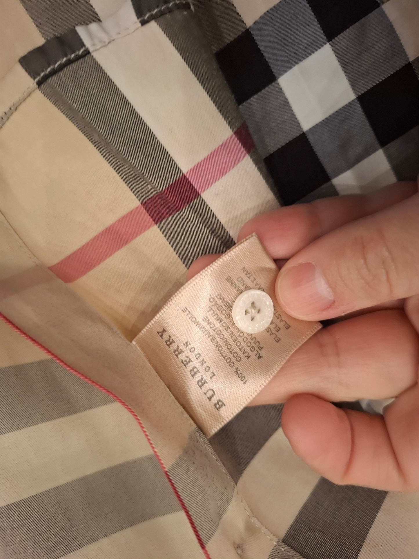 Camicia Burberry tg M ridotta