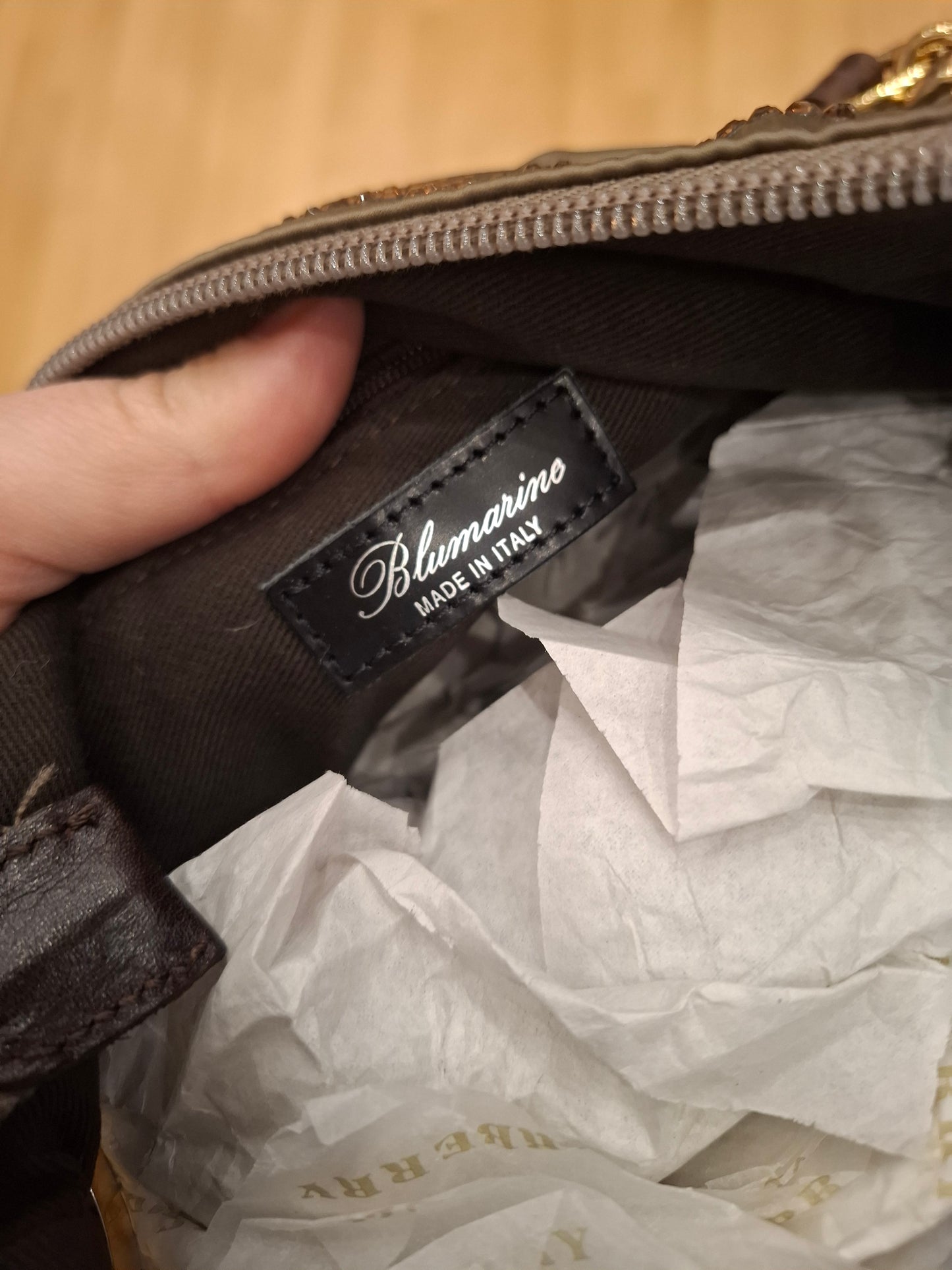 Borsa Blumarine scritta