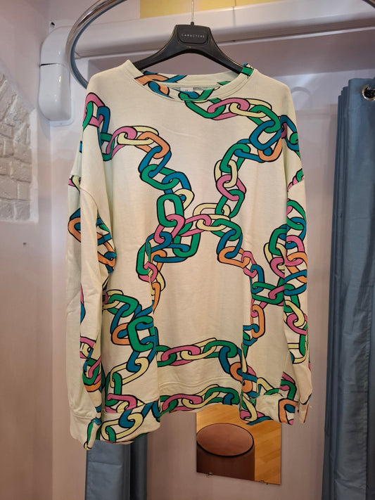 Maxi felpa Kostum n*1 colorata tg 1 over