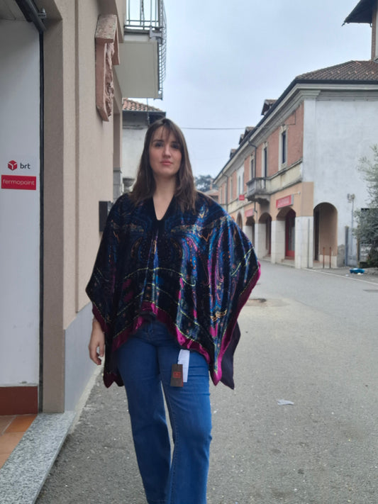 Mantella Etro nuova velluto tg U