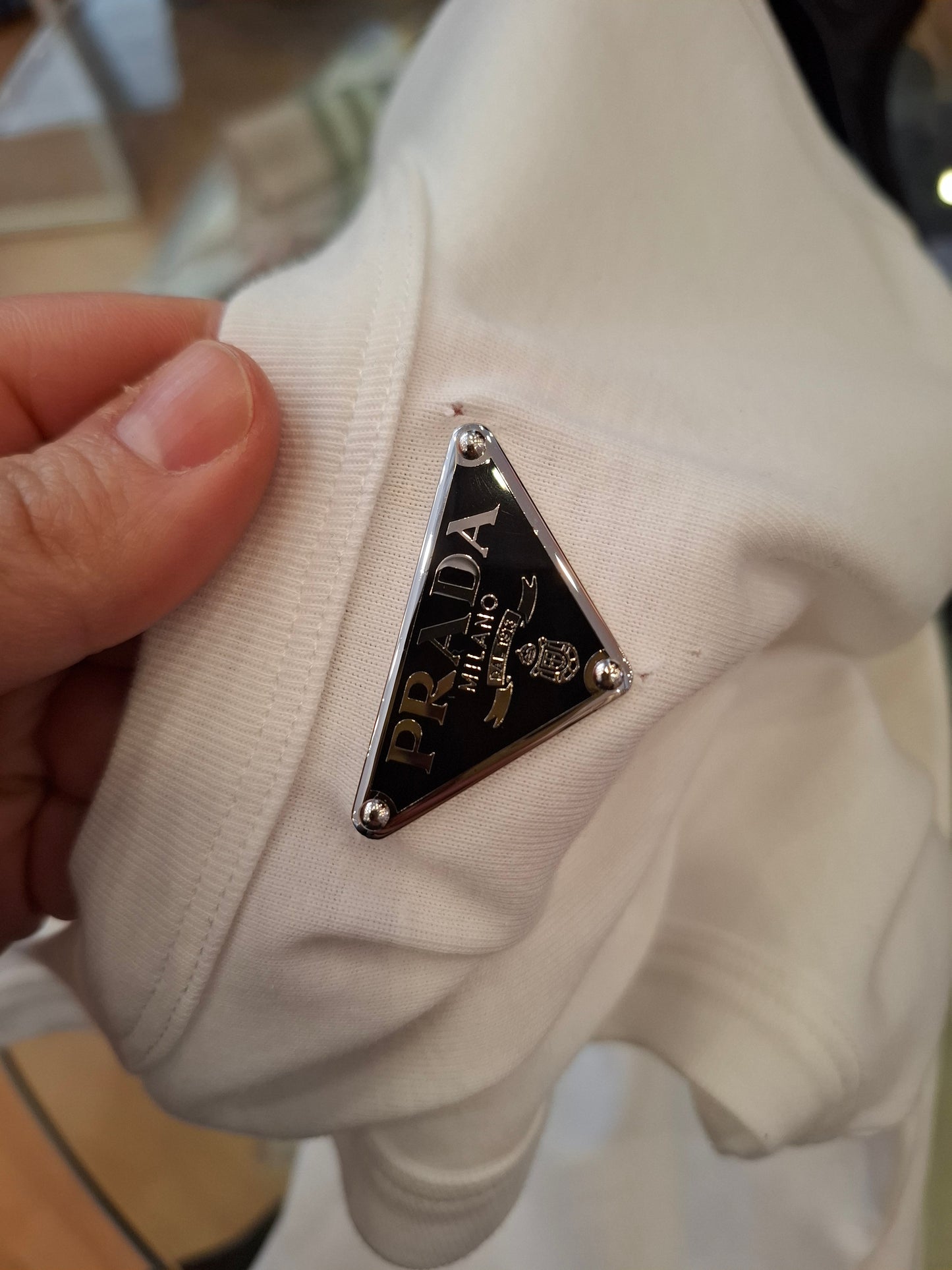Canotta Prada tg L logo