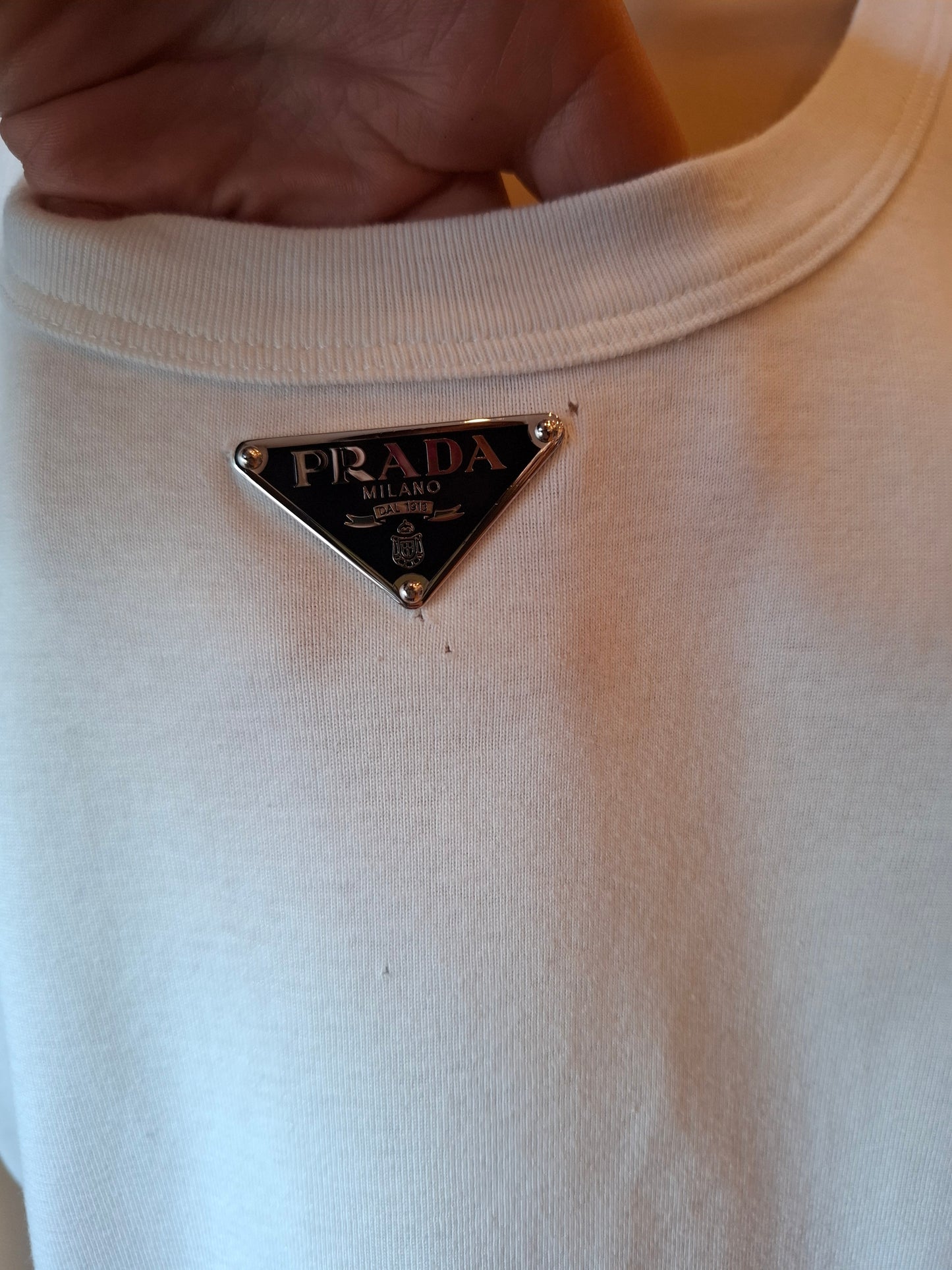 Canotta Prada tg L logo