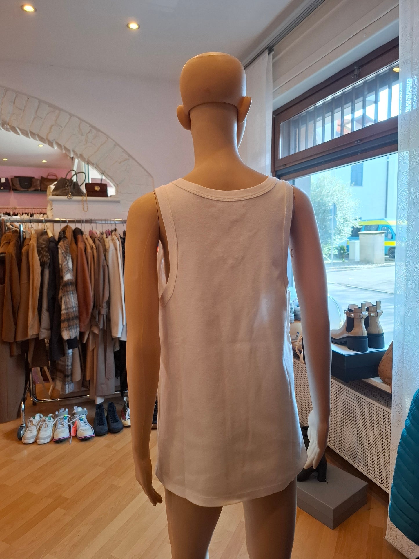Canotta Prada tg L logo