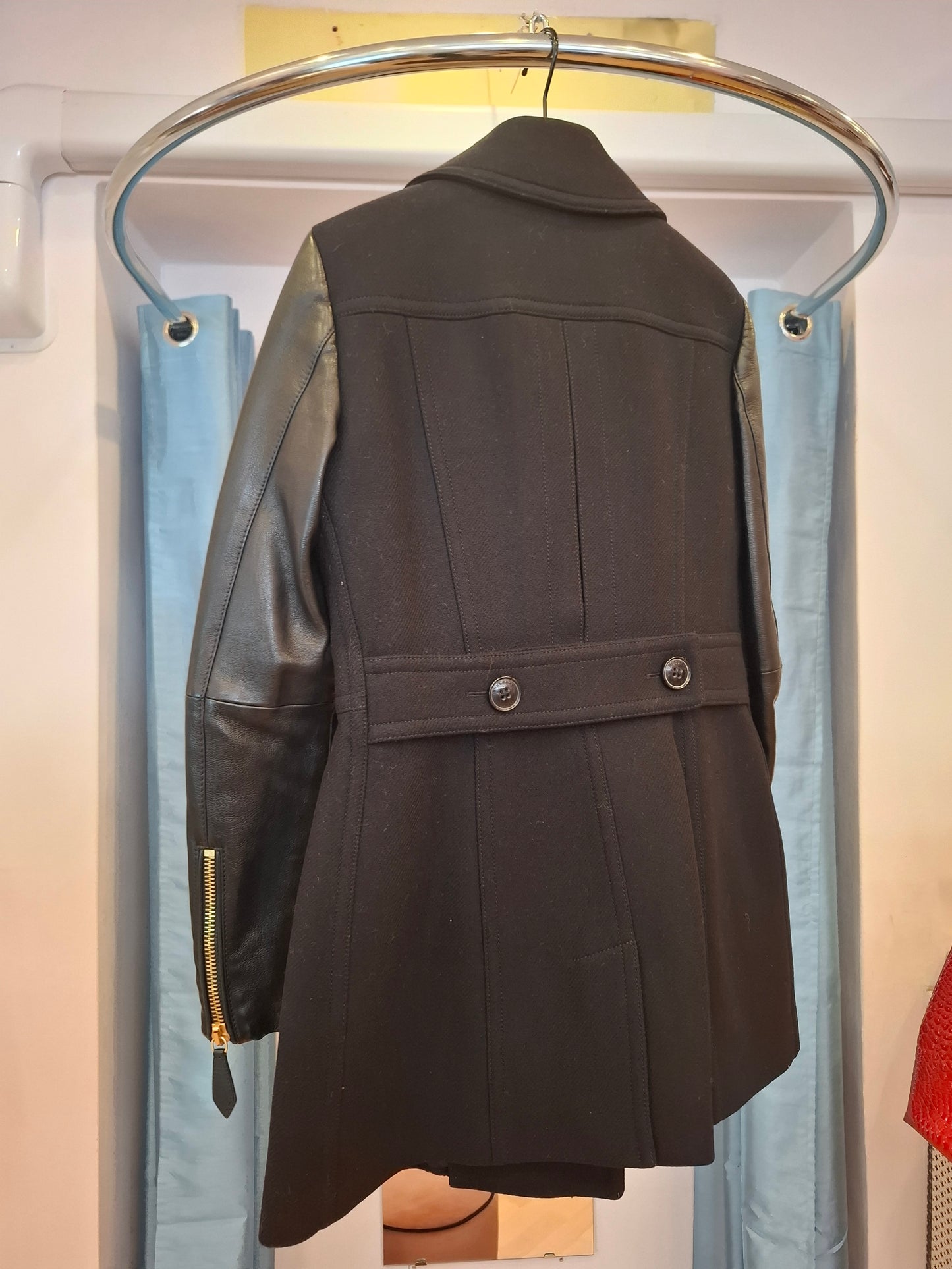 Cappotto Burberry maniche pelle tg 40