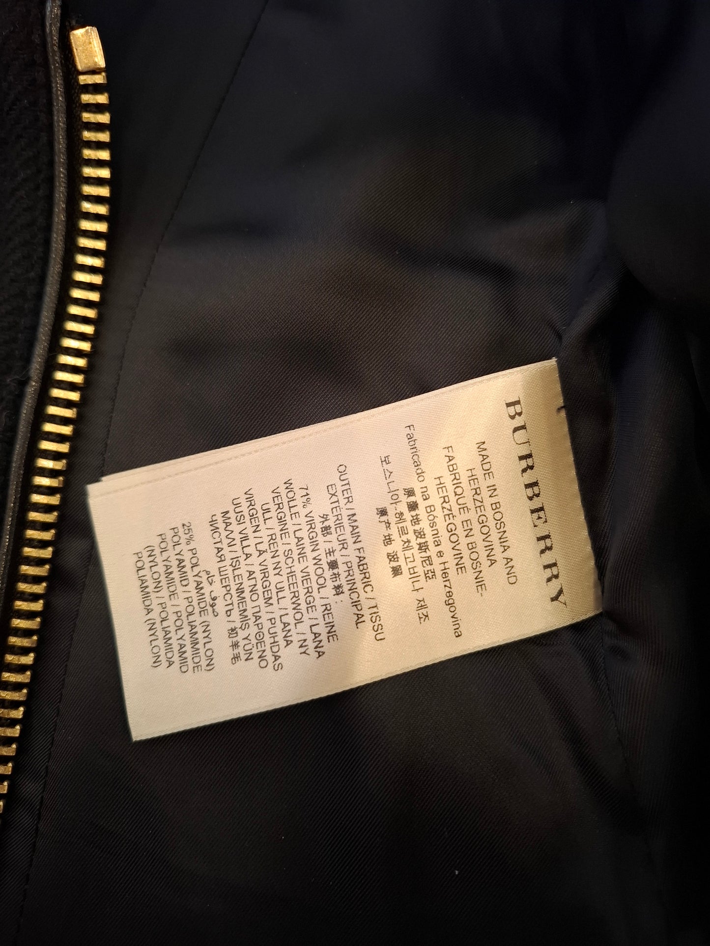 Cappotto Burberry maniche pelle tg 40