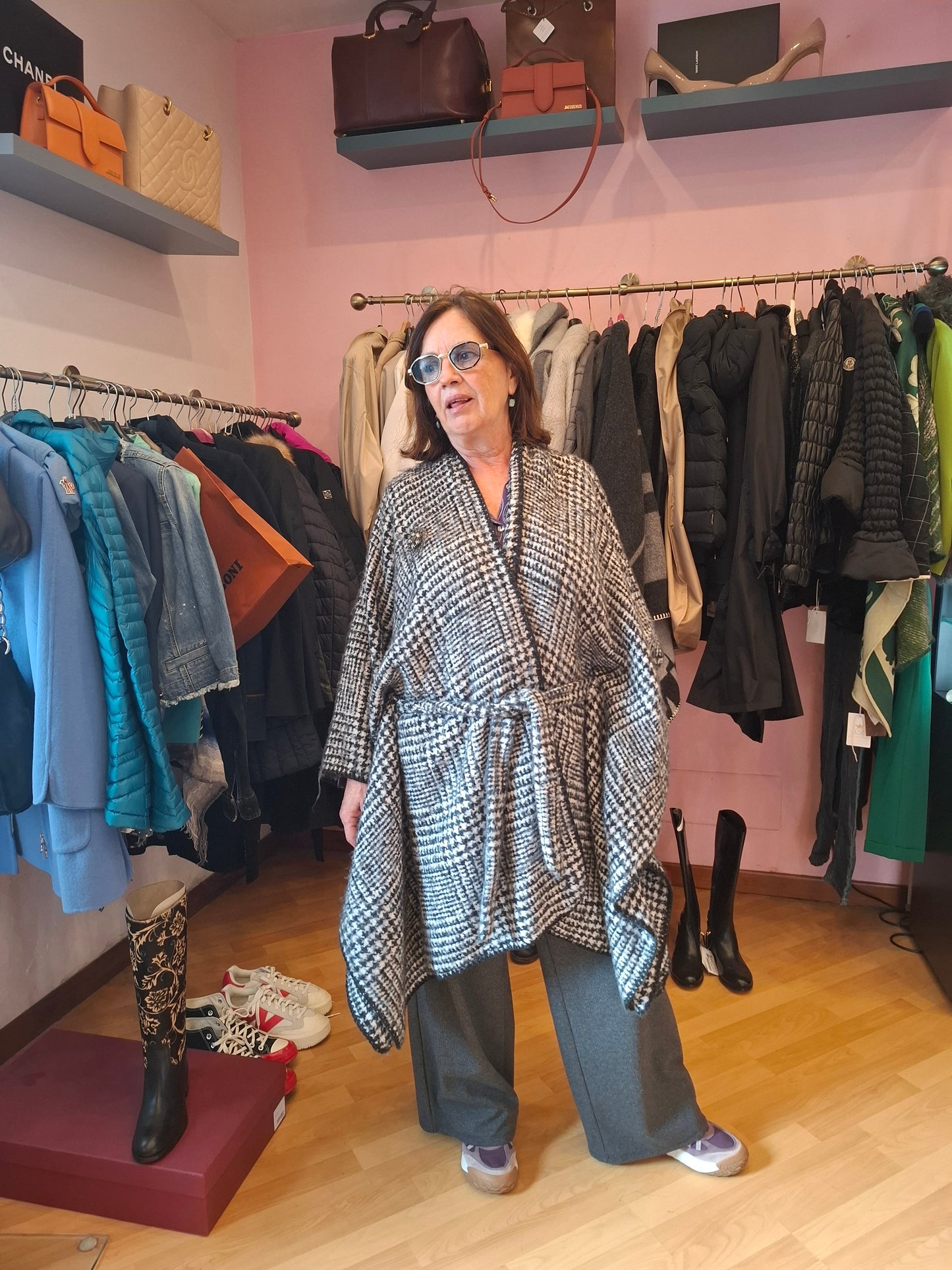 Mantella Liu Jo bianca nera tg U