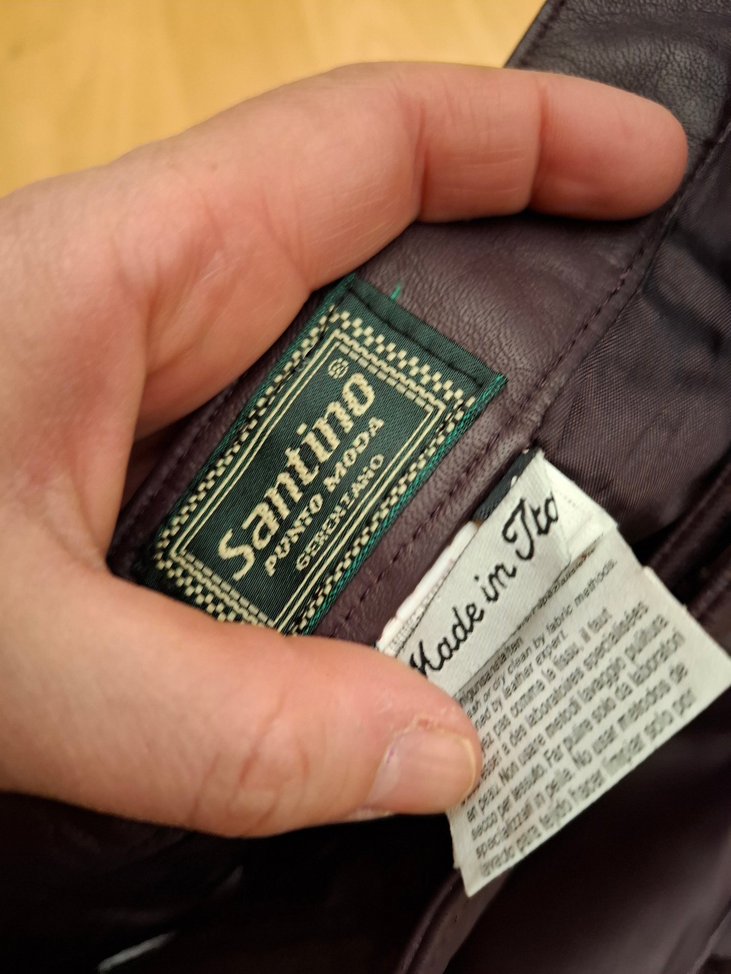 Pantalone pelle Santino tg 40