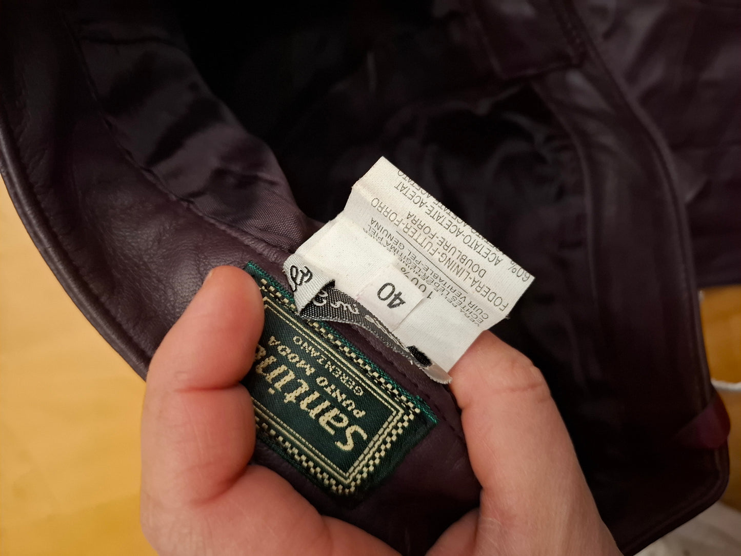 Pantalone pelle Santino tg 40