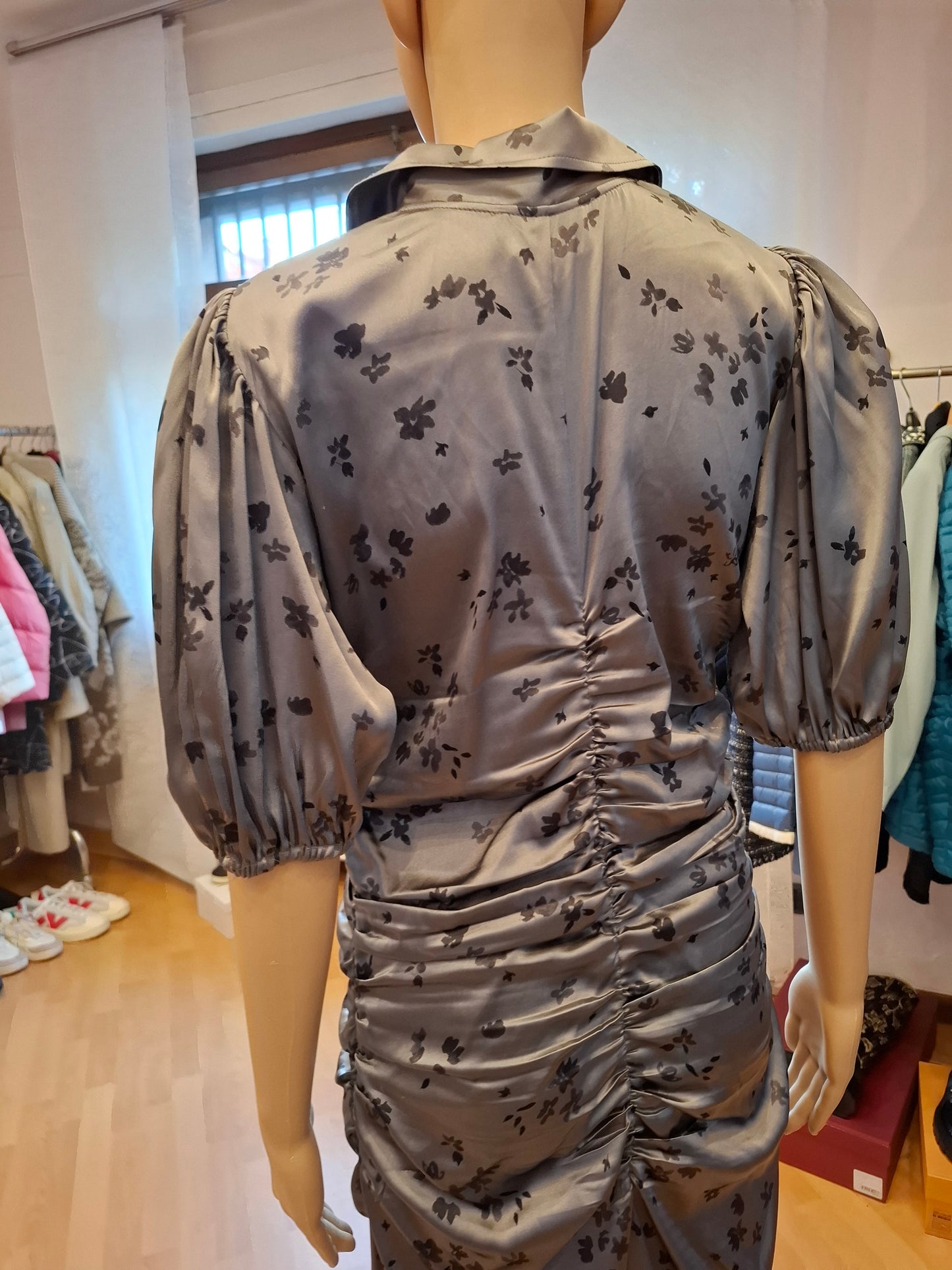 Abito Ganni grigio tg 38