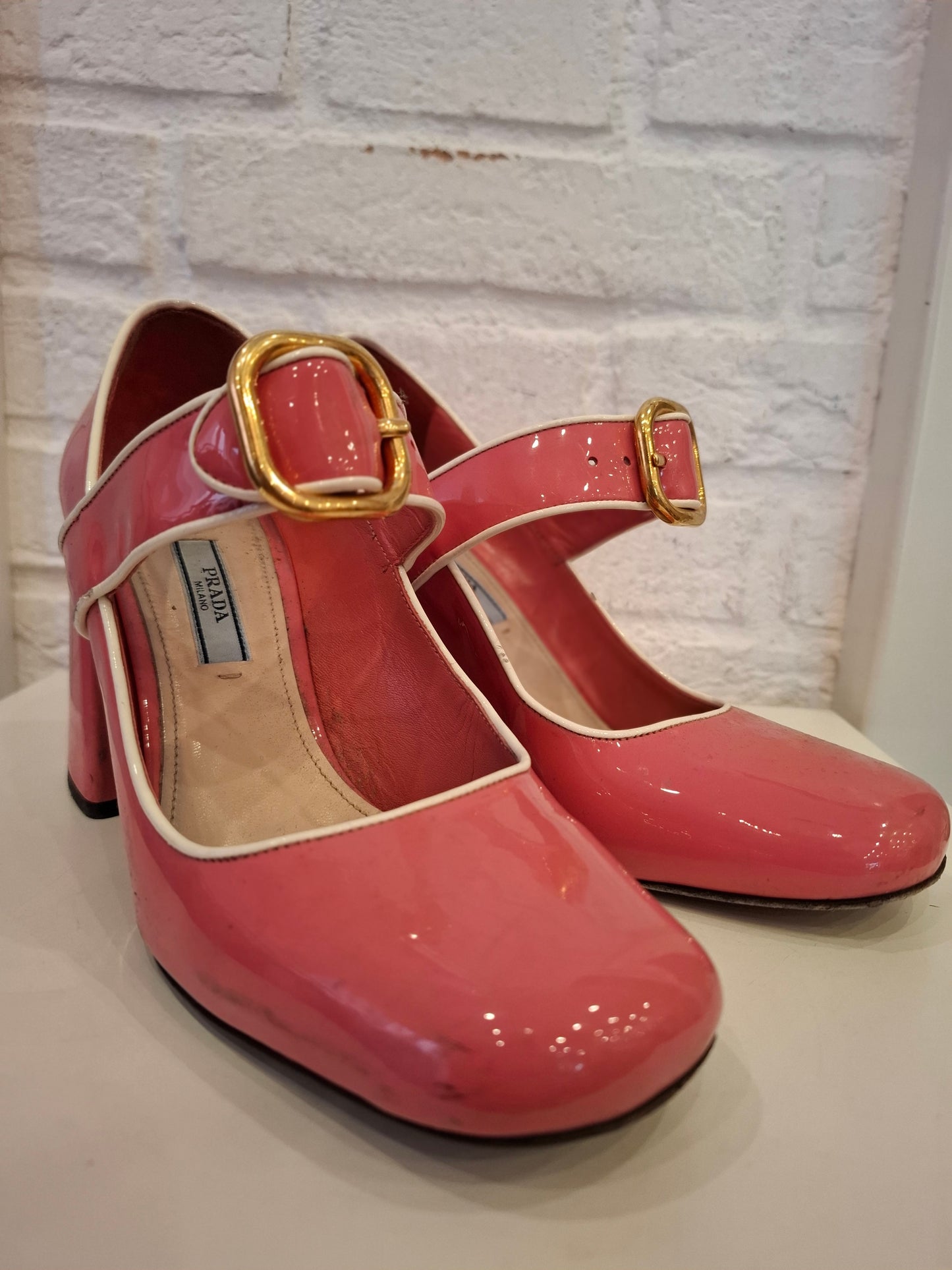 Tacchi Prada rosa n*37