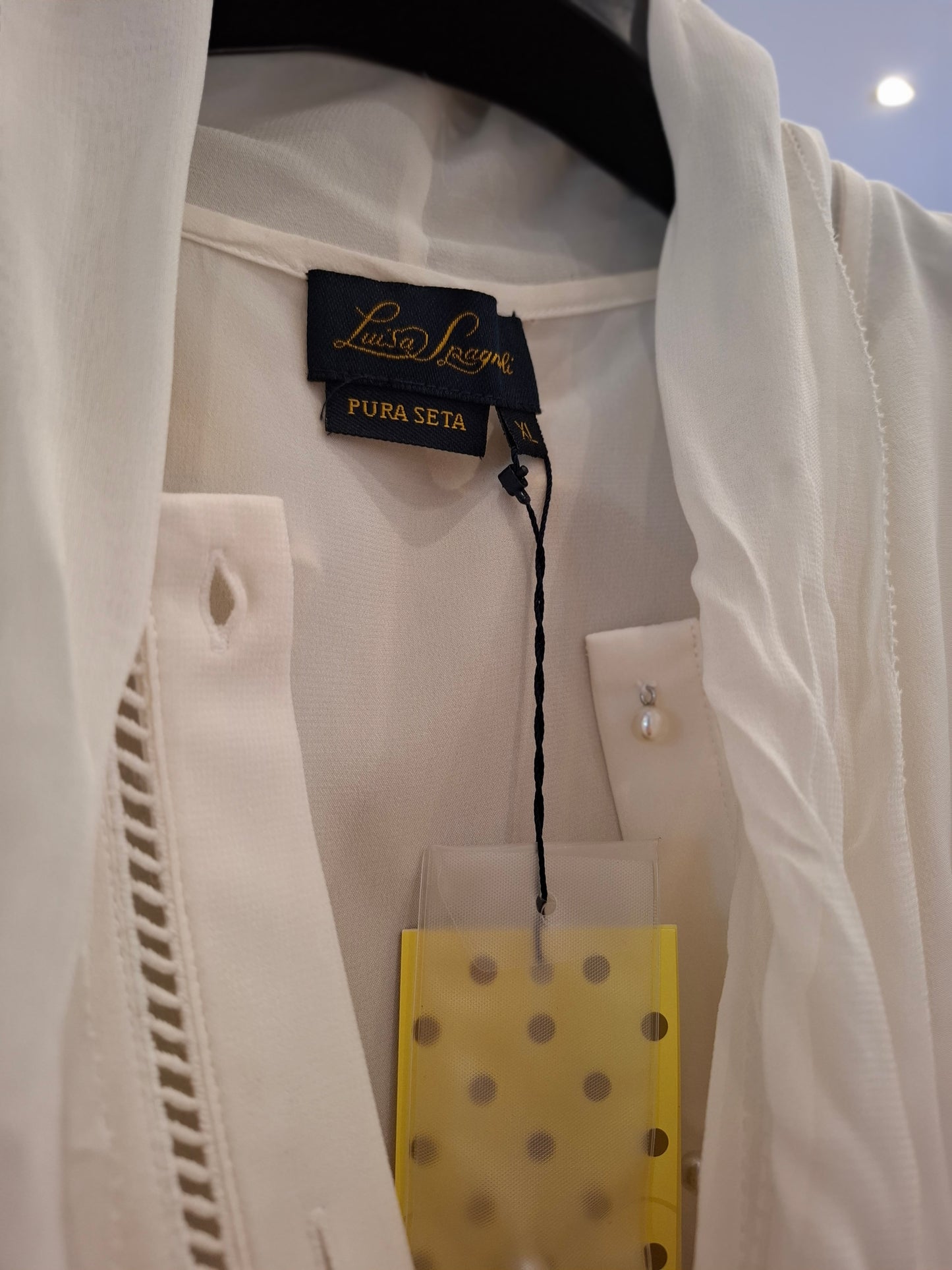 Camicia pura seta Luisa Spagnoli nuova tg XL