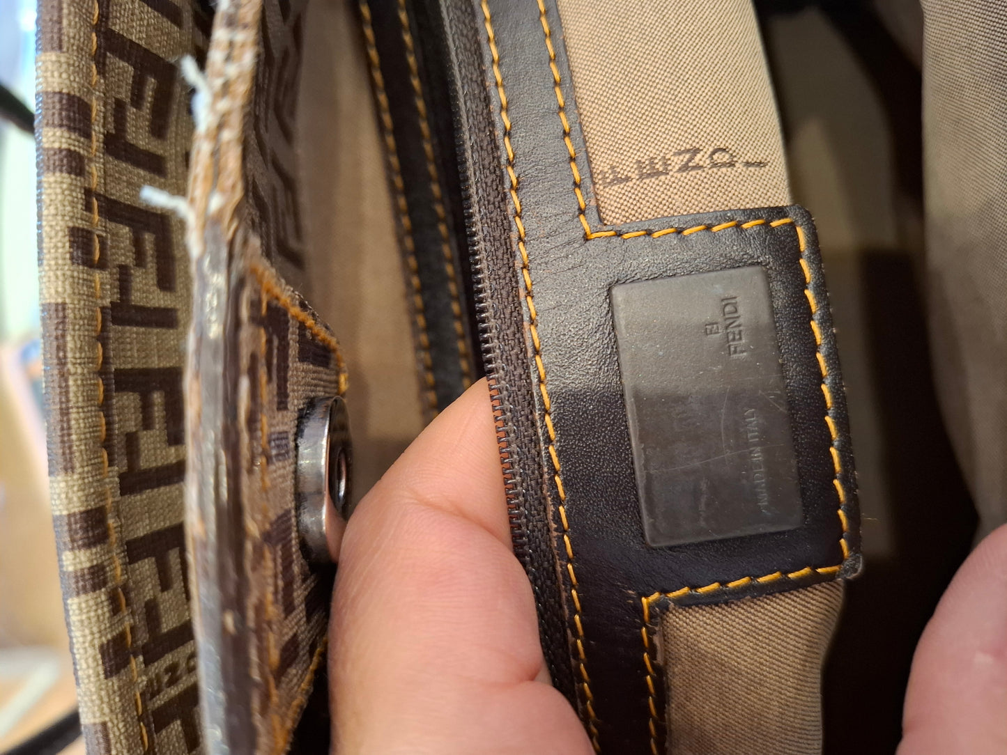 Borsa Fendi zucchino