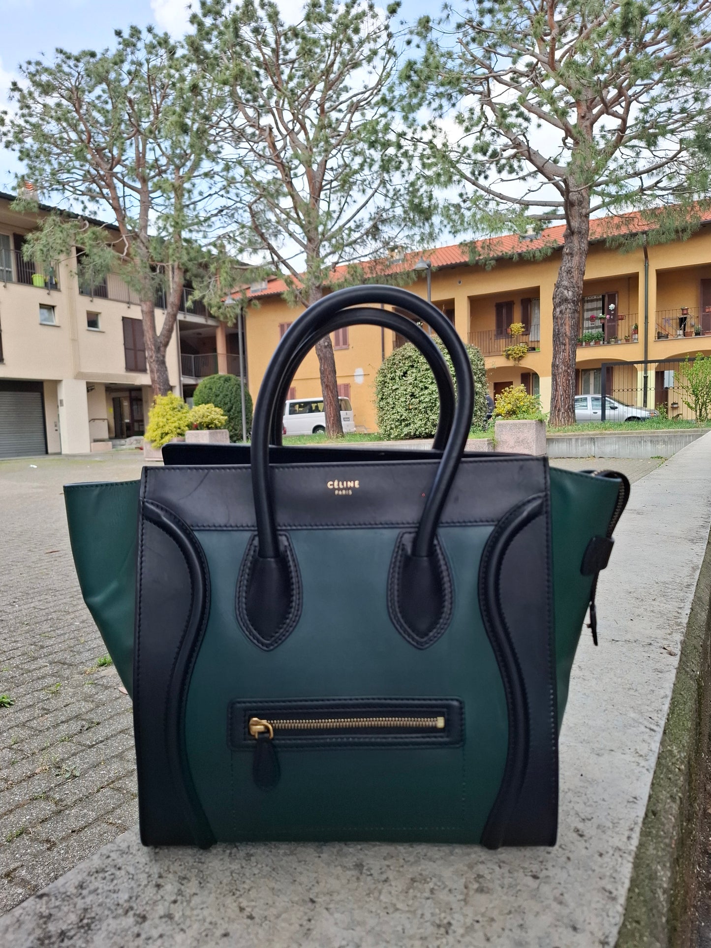 Borsa Celine bicolore Luggage