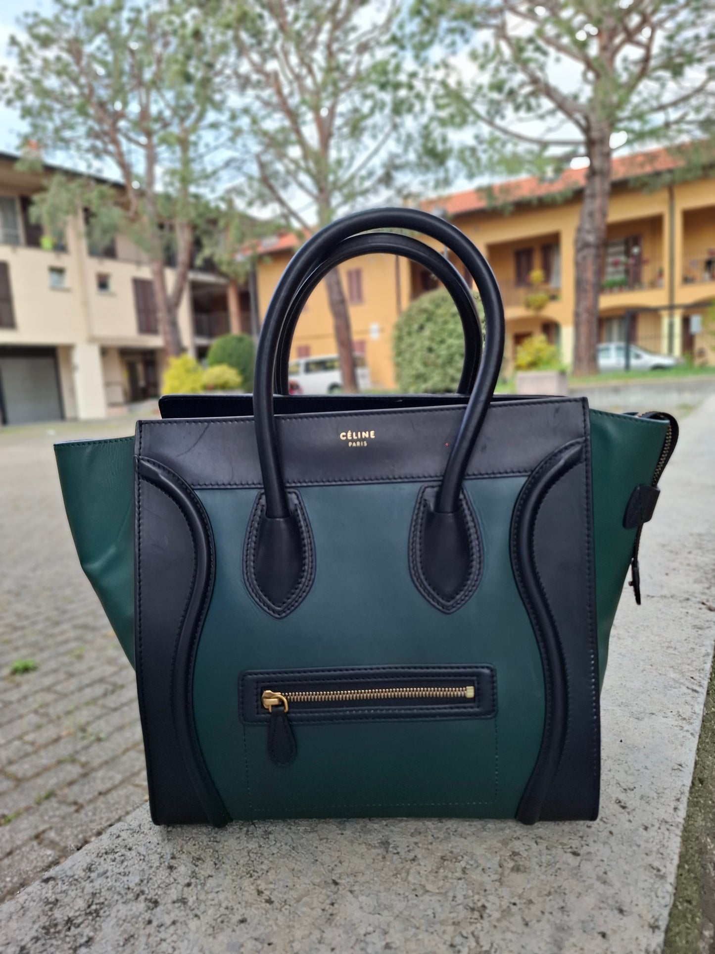 Borsa Celine bicolore Luggage