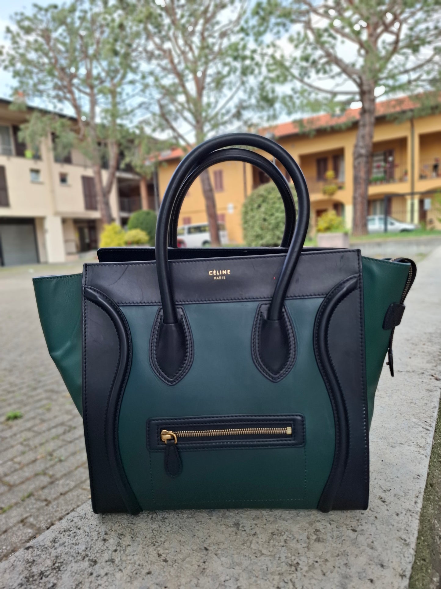 Borsa Celine bicolore Luggage