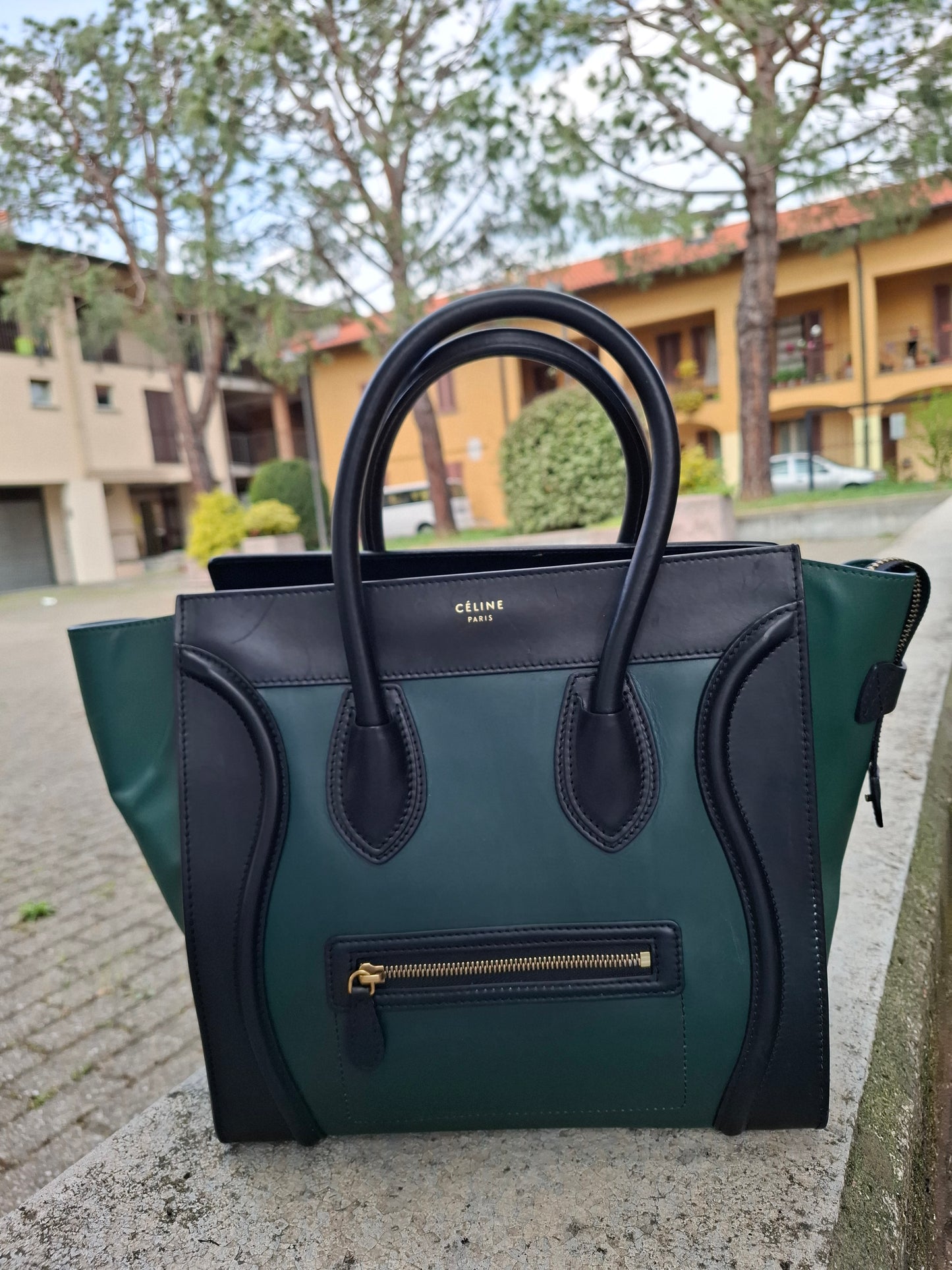 Borsa Celine bicolore Luggage