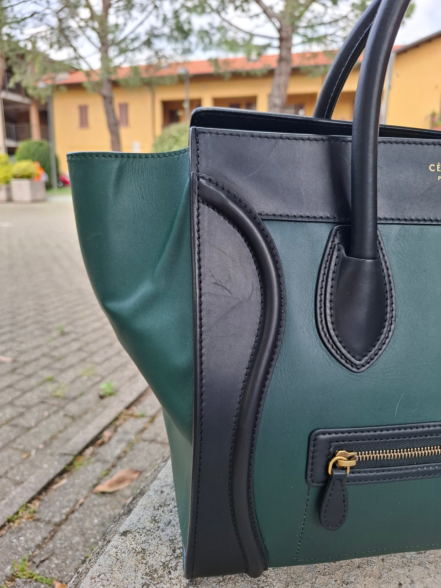 Borsa Celine bicolore Luggage