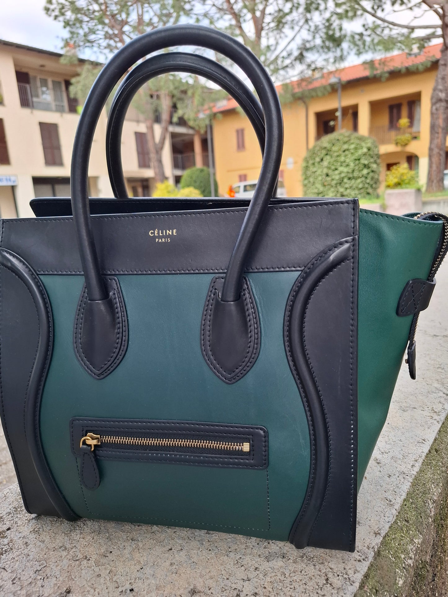 Borsa Celine bicolore Luggage