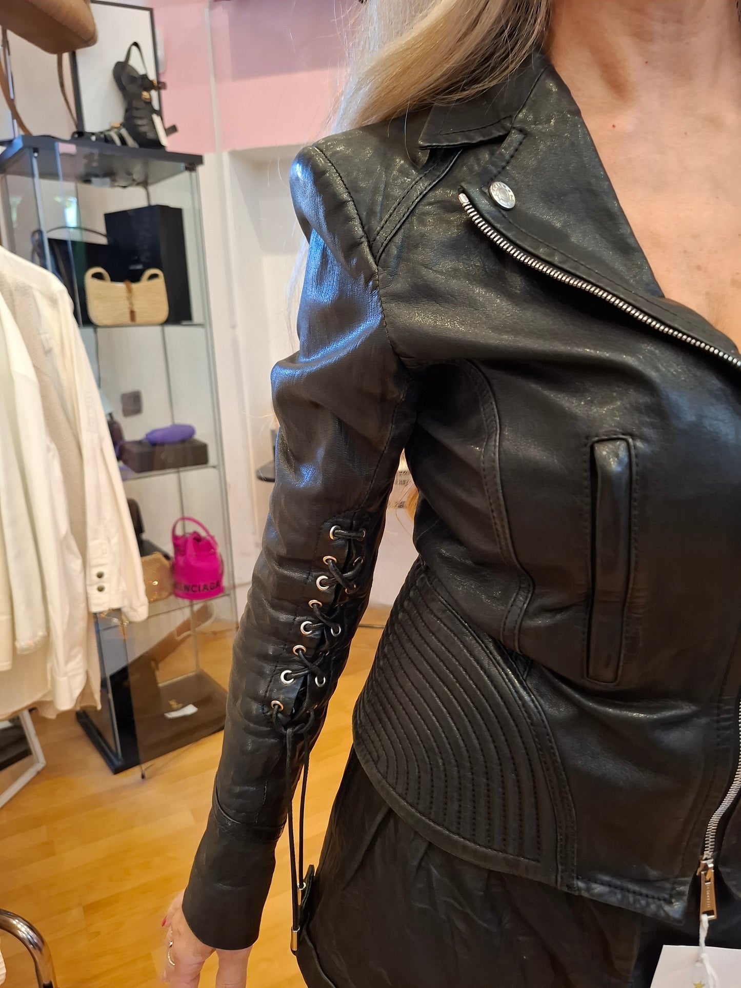 Giacca Dsquared vera pelle tg 40