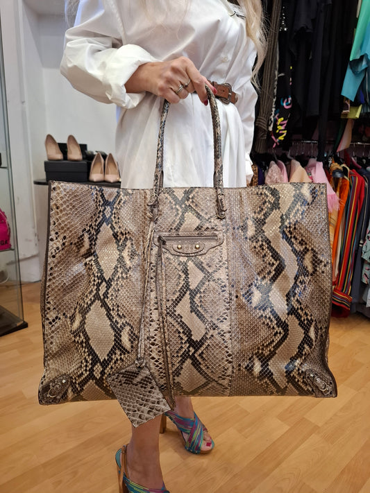 Borsa Balenciaga pitone