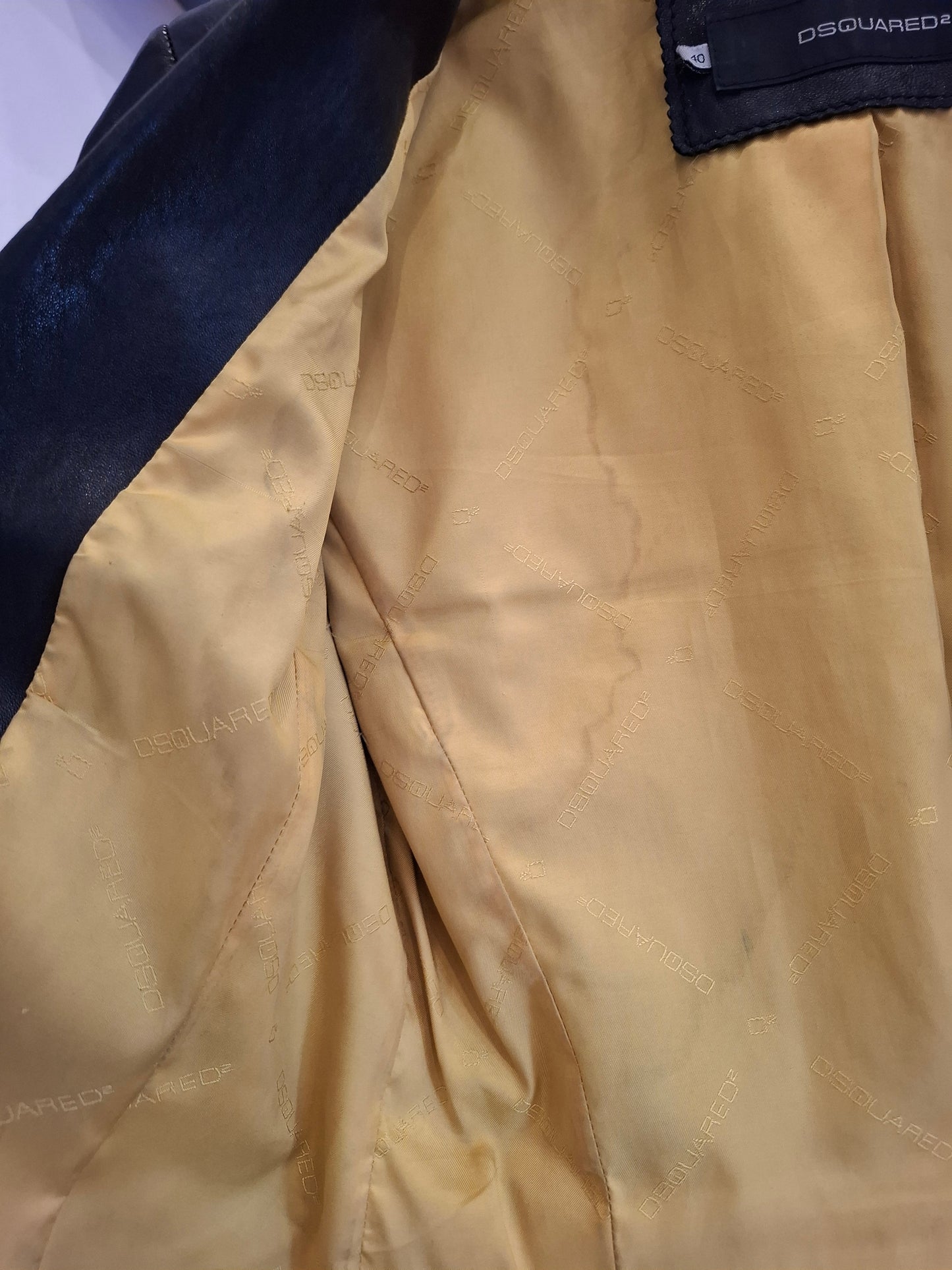 Giacca Dsquared vera pelle tg 40