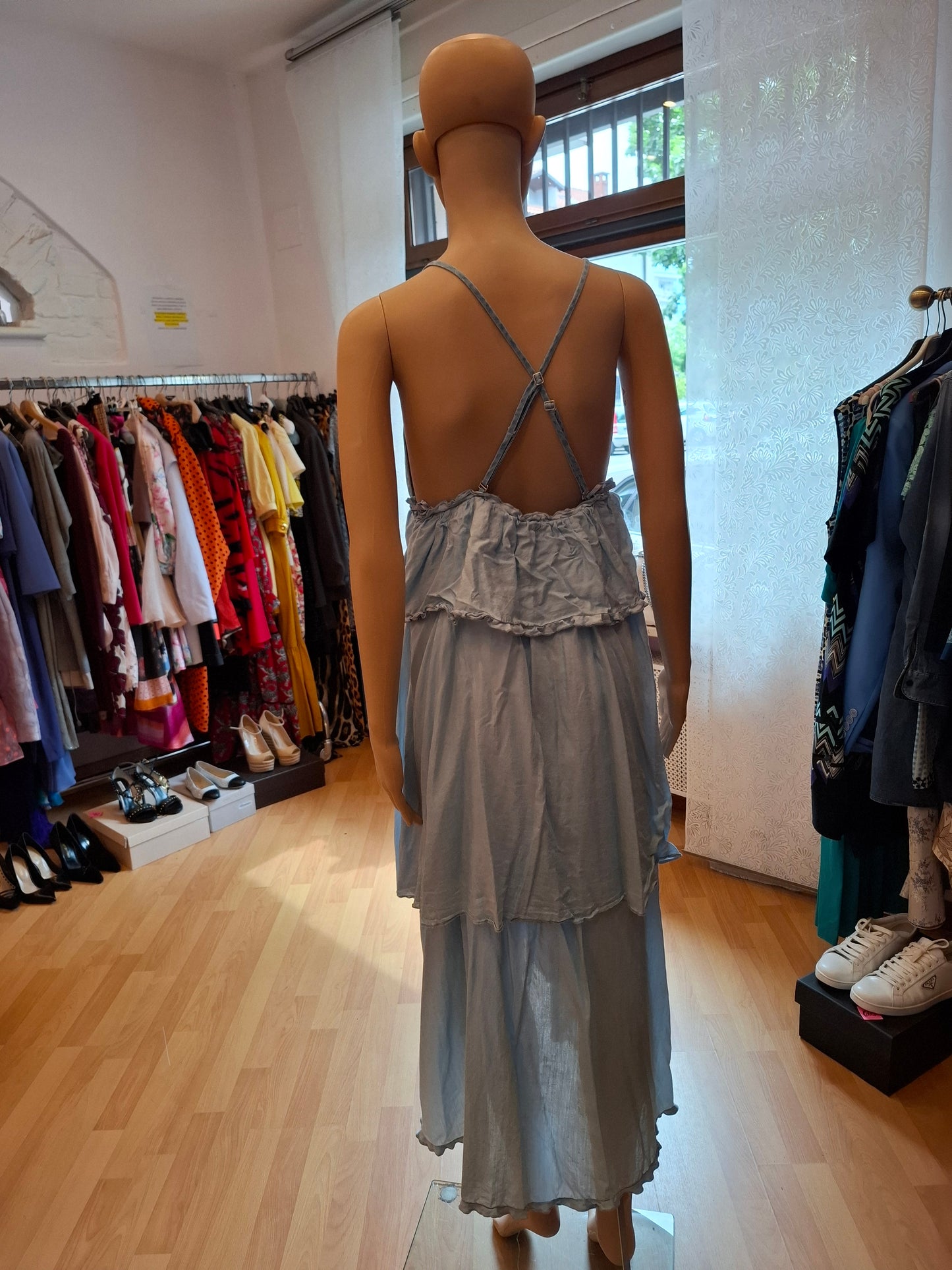 Abito Pinko balze azzurra tg 36