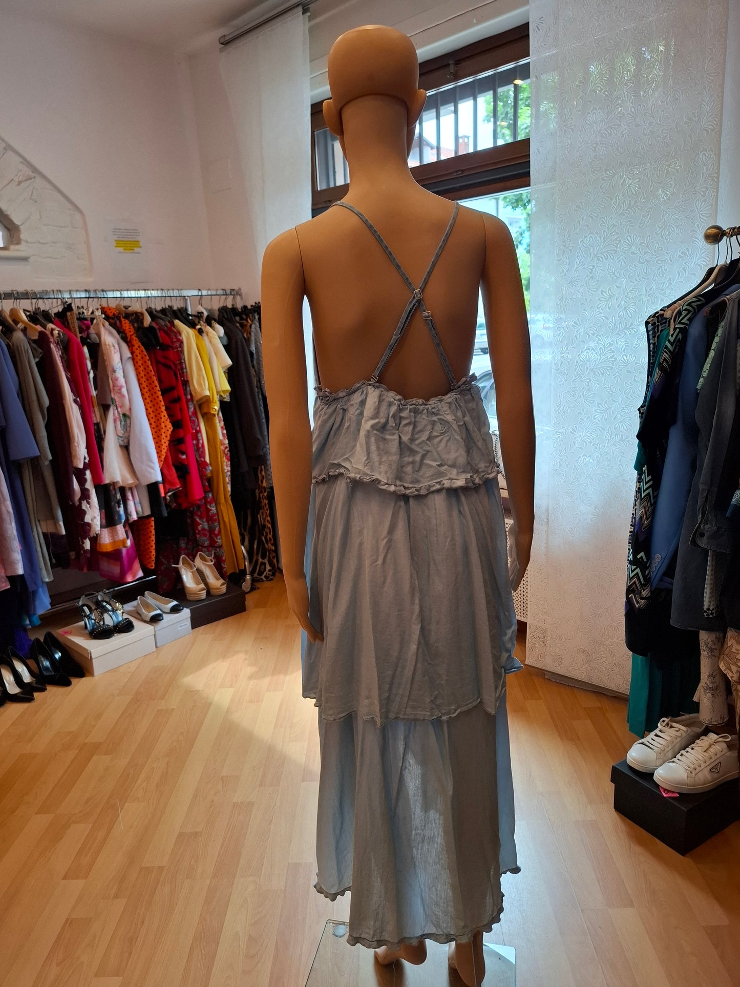 Abito Pinko balze azzurra tg 36