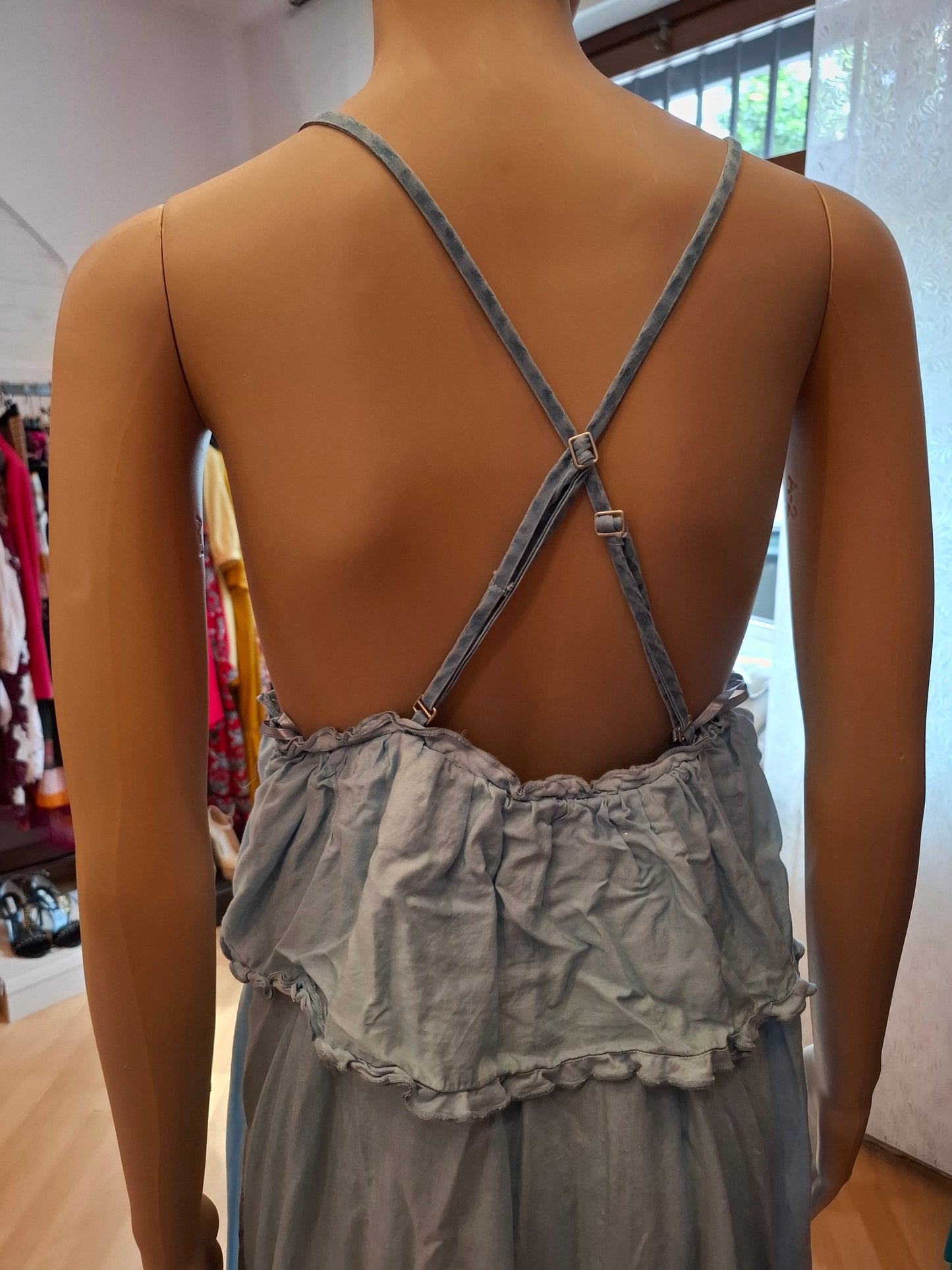 Abito Pinko balze azzurra tg 36