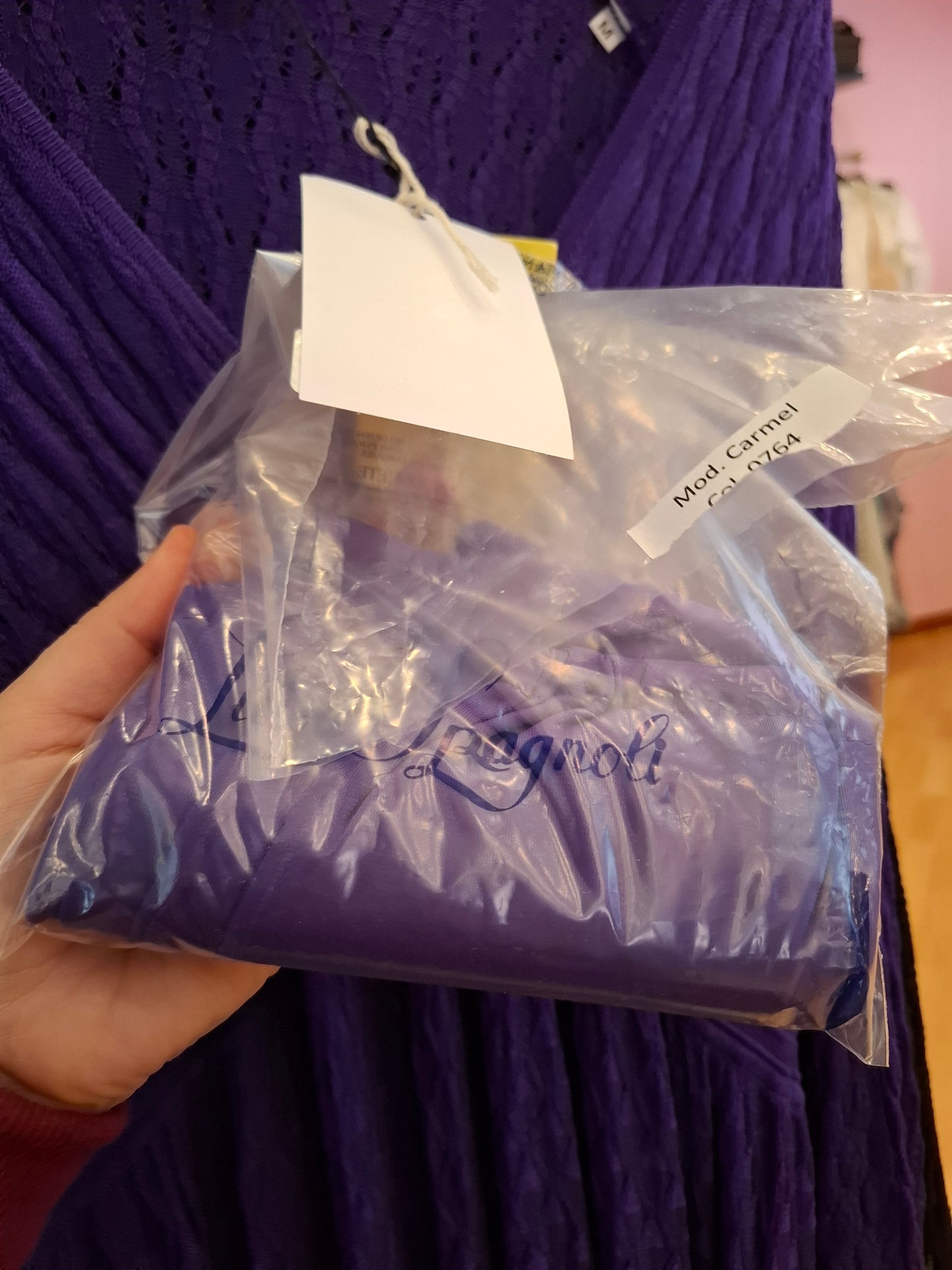 Abito Luisa Spagnoli tg M viola nuovo
