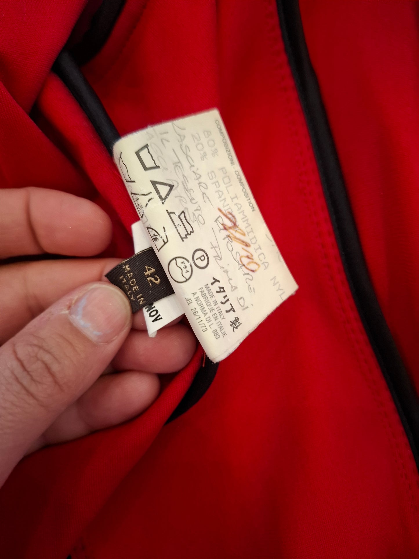 Trench Burberry rosso tg 42