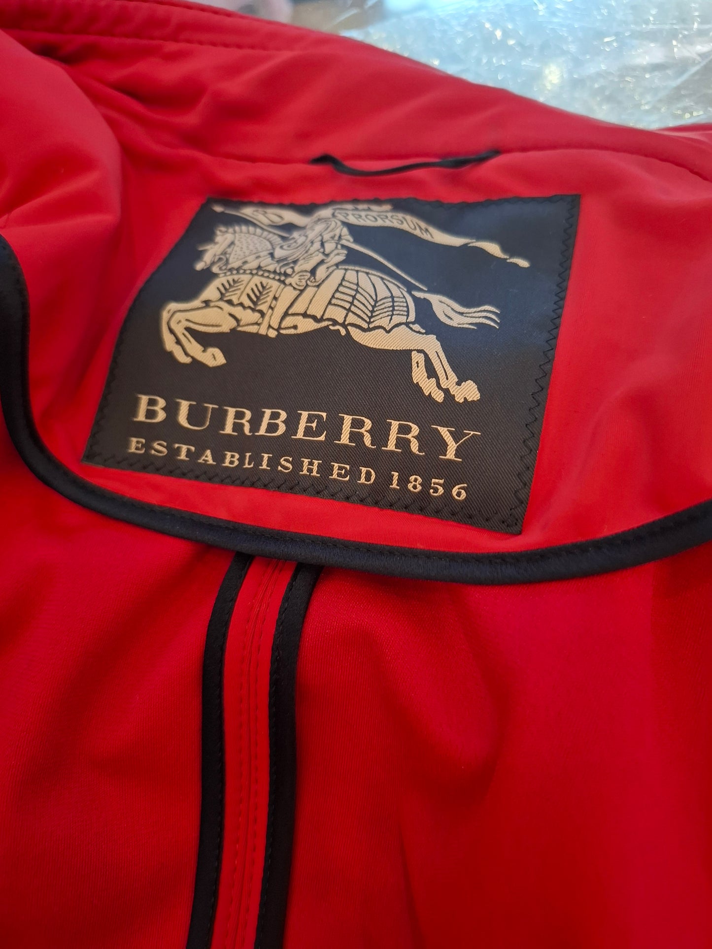 Trench Burberry rosso tg 42