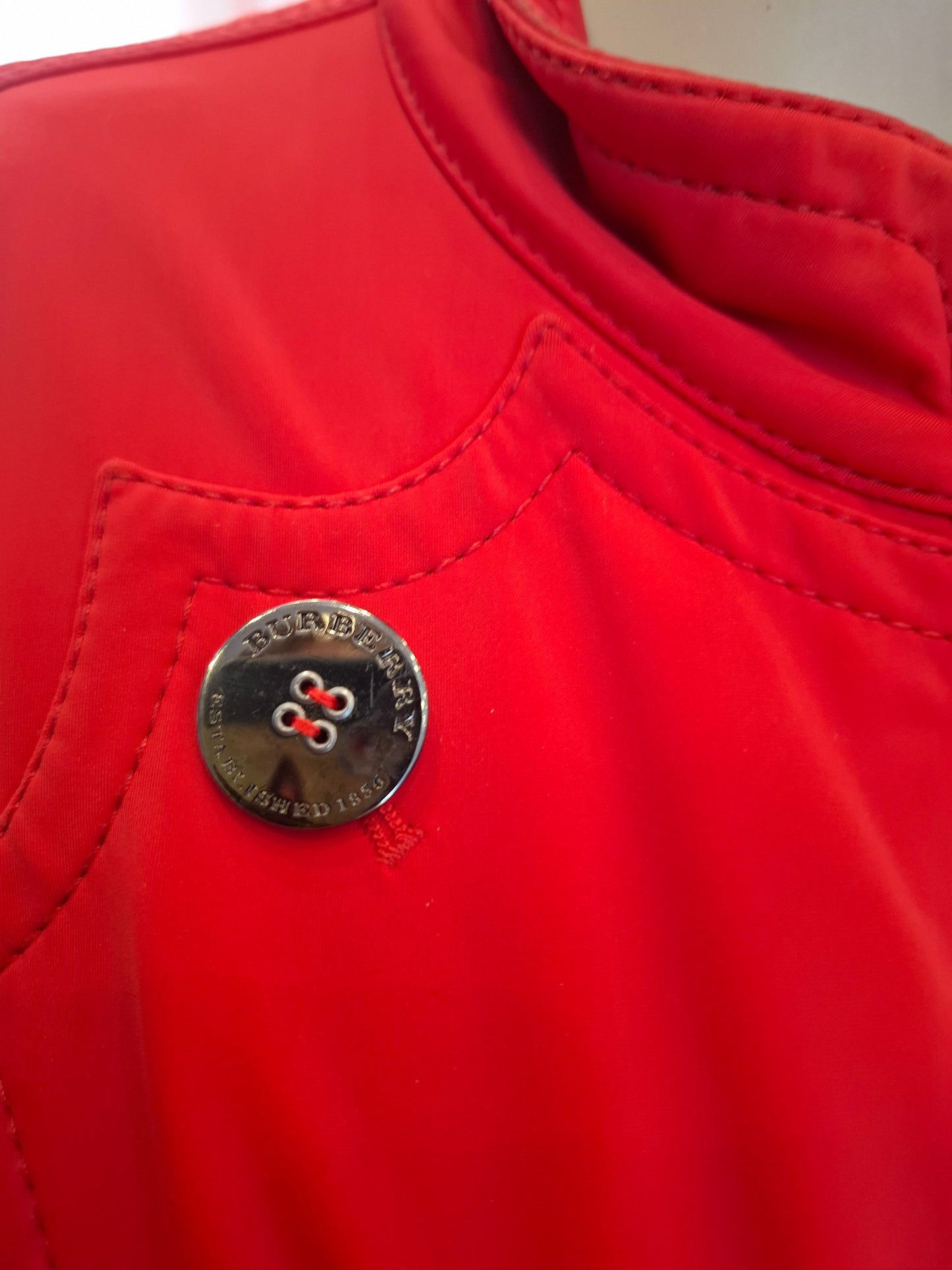 Trench Burberry rosso tg 42